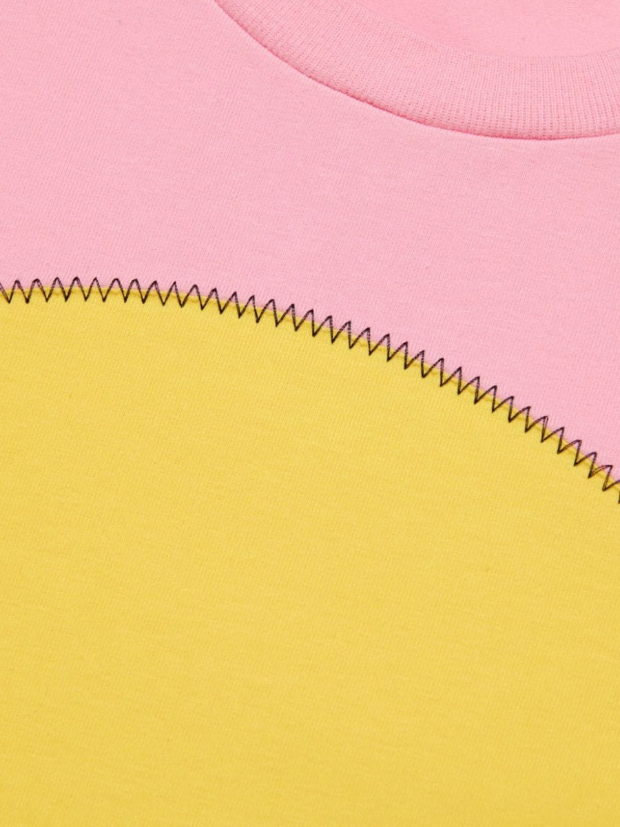 Marni Cotton-Elastane Stretch T-Shirt — Multicolor, view 3