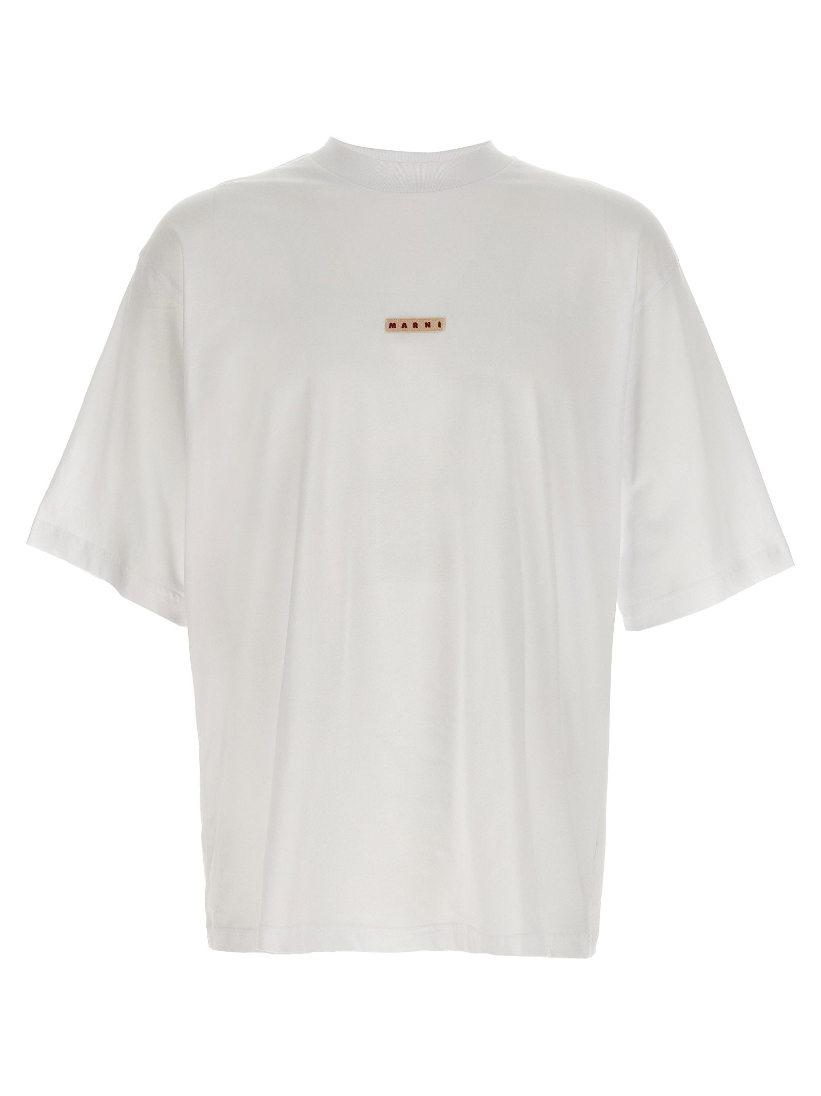 Marni Logo Patch T-Shirt — White by Marni