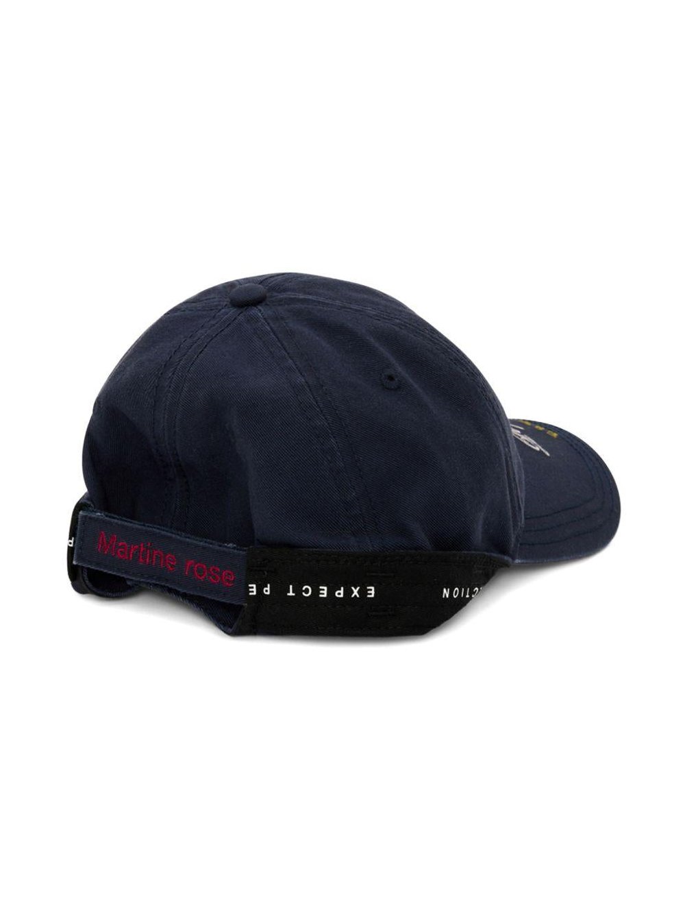 Martine Rose 1168WP13504 Cotton Logo-Embroidered Baseball Cap — Navy by Martine Rose