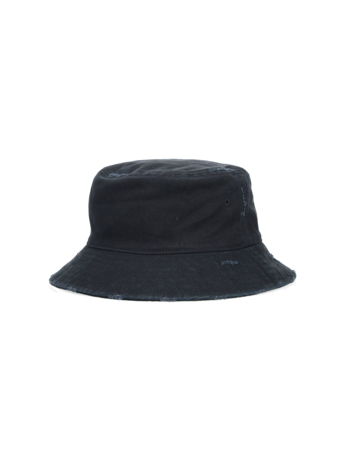 Martine Rose 1224WP13002 Logo-Embroidered Denim Bucket Hat — Black, view 2