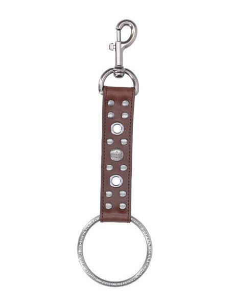 Martine Rose Studded Leather Key Case — Brown by Martine Rose