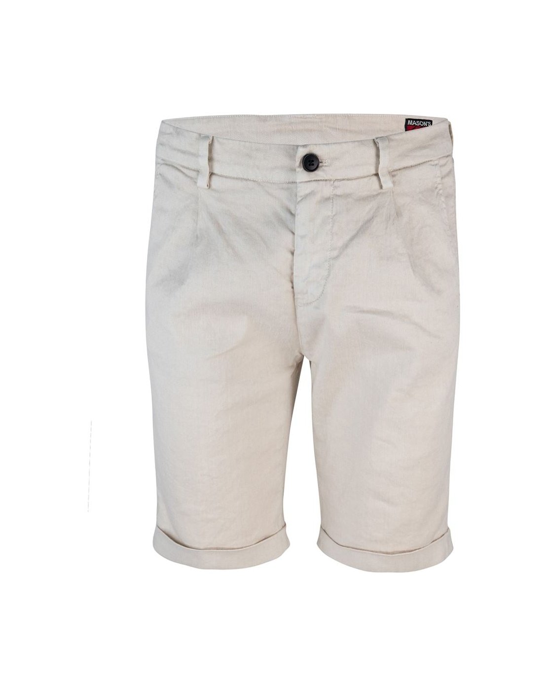 Mason'S Linen Blend Bermuda Shorts — White by Mason'S