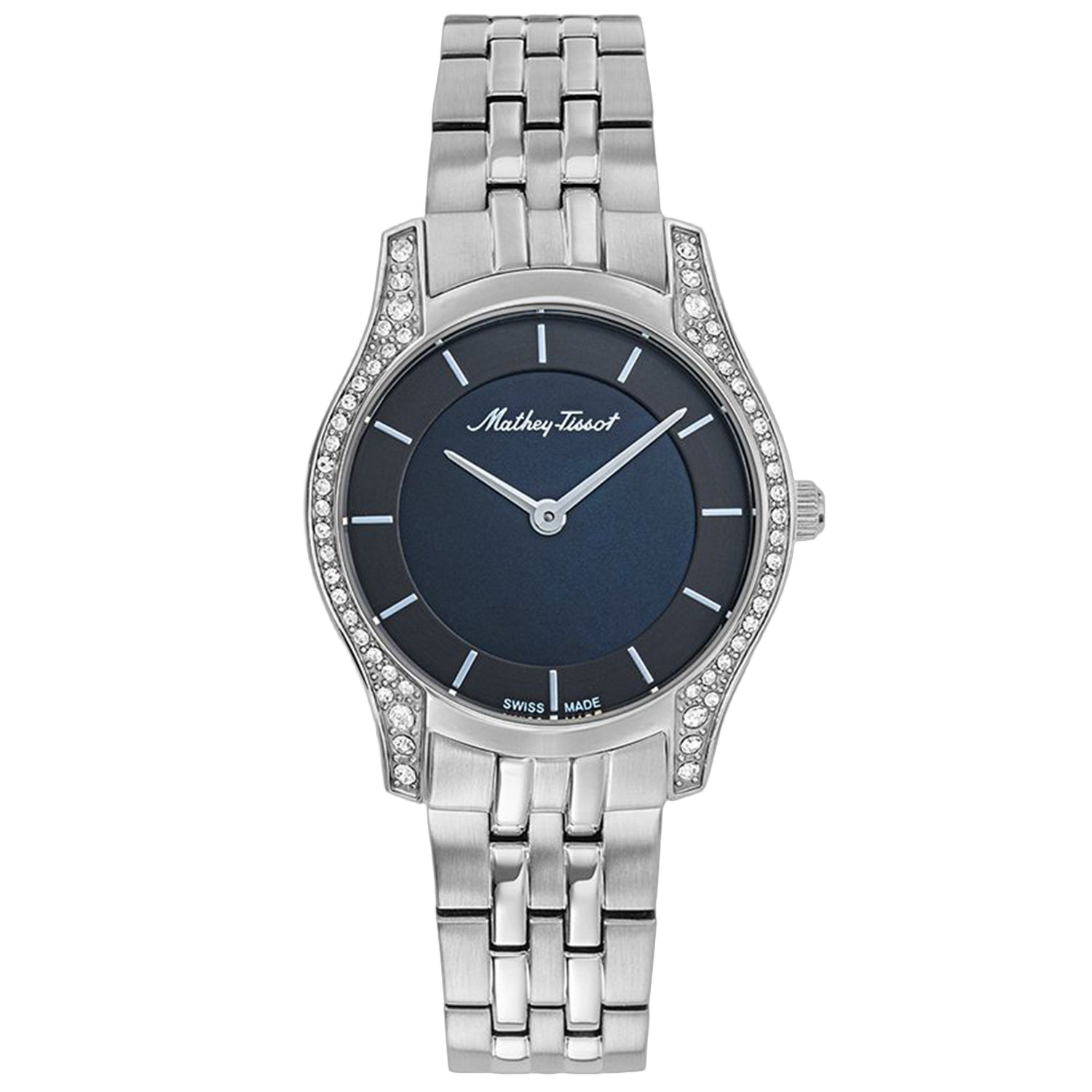 Mathey Tissot Diamond-Set Watch — Black by Mathey Tissot