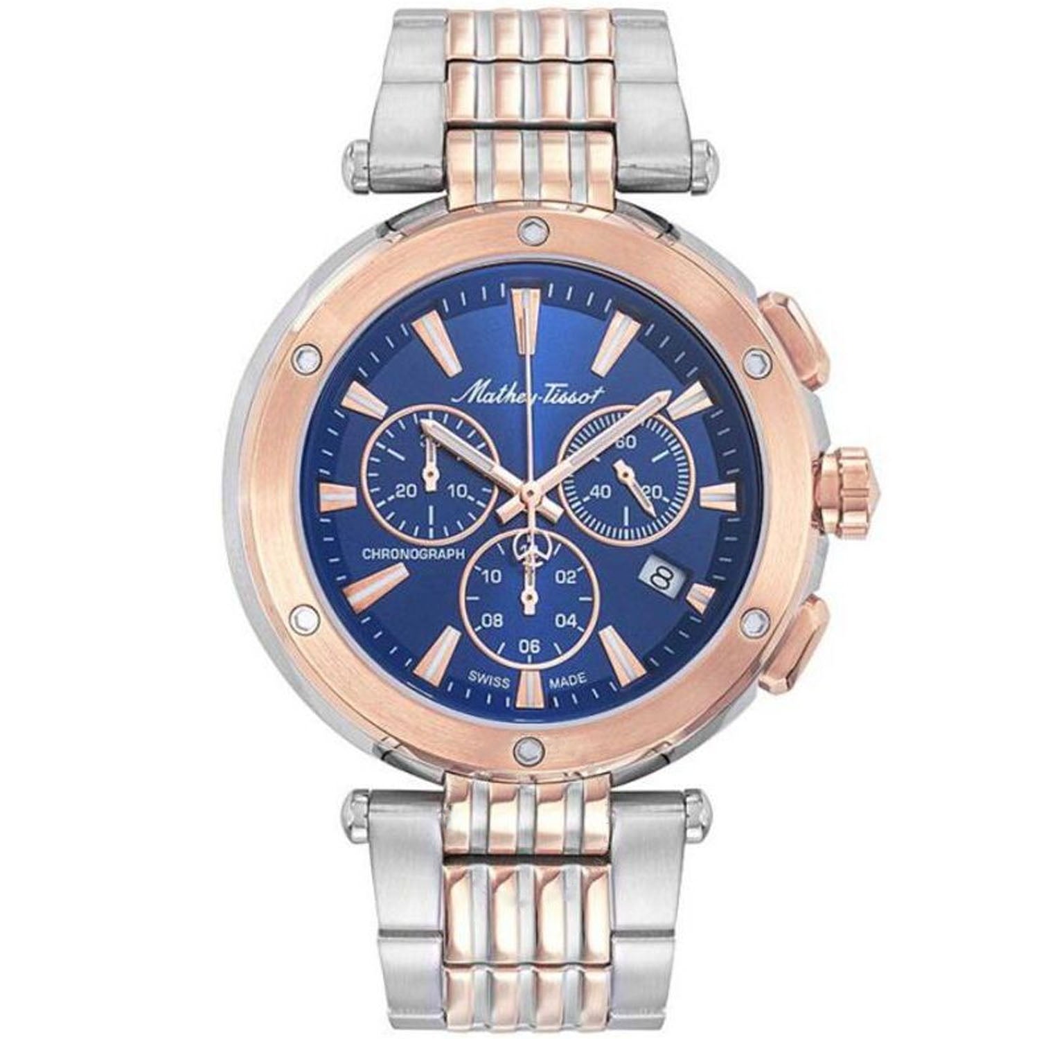 Mathey Tissot Neptune Chrono Watch — Blue by Mathey Tissot