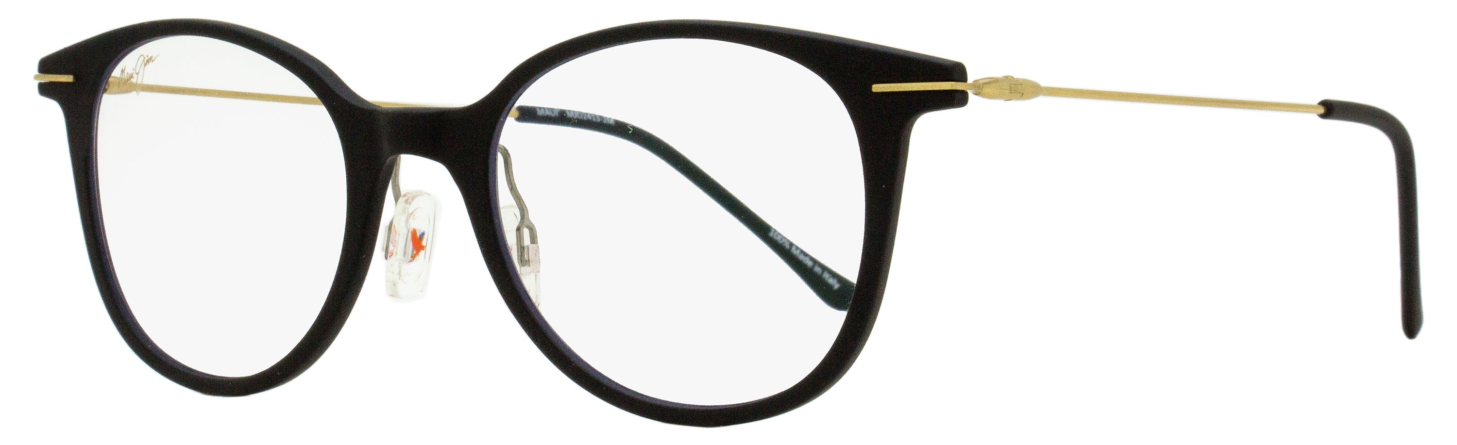 Maui Jim C2413 Pantos Acetate-Metal Eyeglasses — Black by Maui Jim