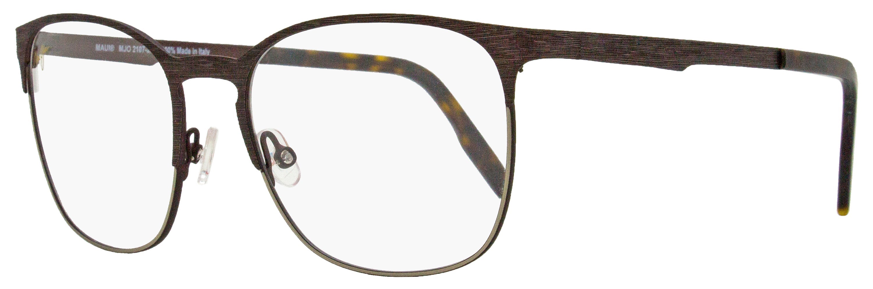 Maui Jim MJO2107 Pilot Metal Frame Eyeglasses — Brown by Maui Jim