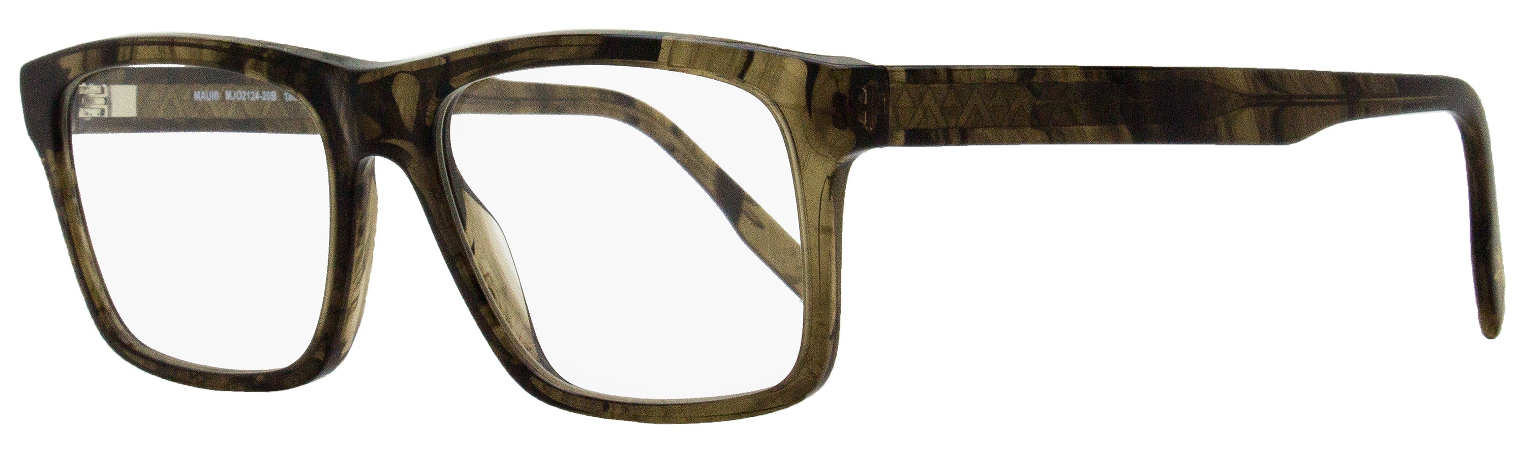 Maui Jim MJO2124 Large Rectangular Eyeglasses — Brown by Maui Jim