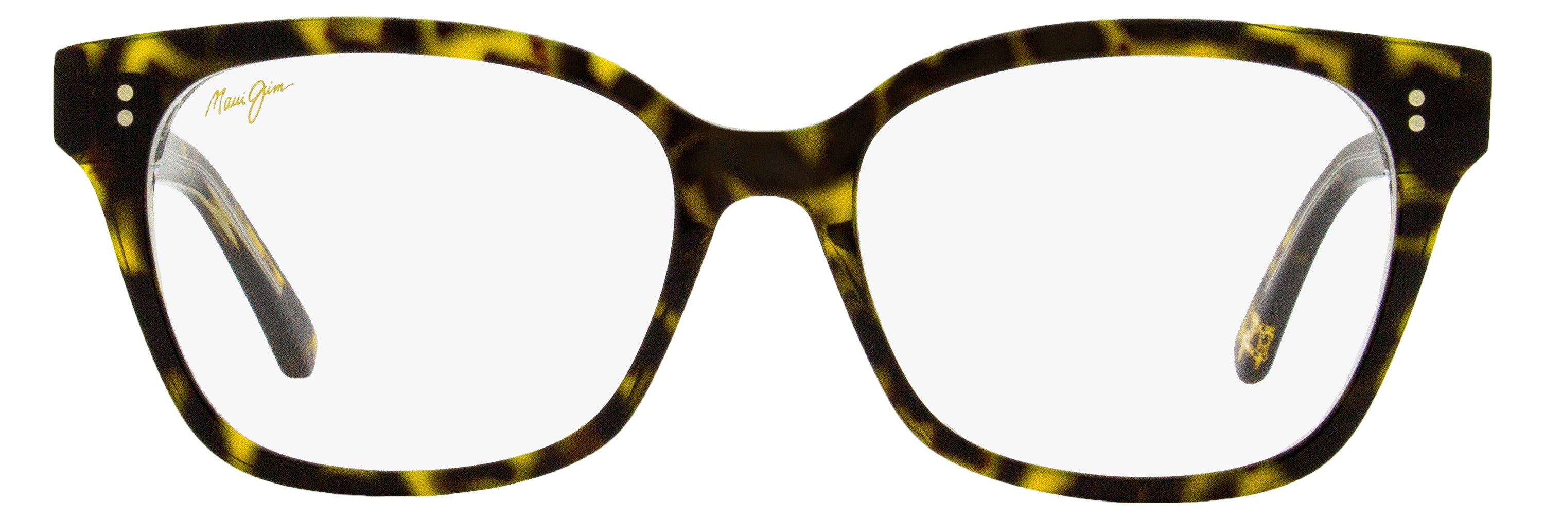 Maui Jim MJO2231 Rectangular Acetate Eyeglasses — Tortoise, view 2