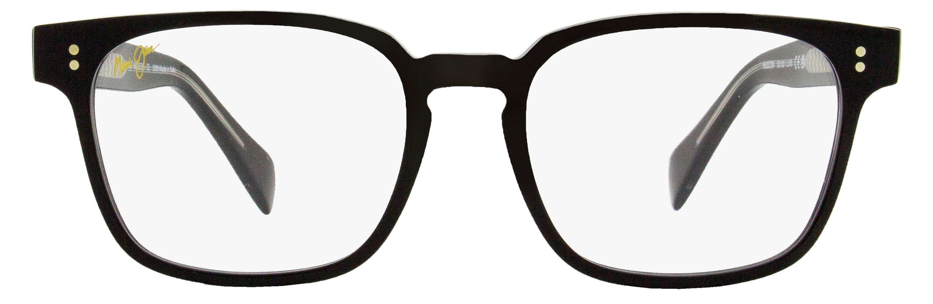 Maui Jim MJO2238 Rectangular Acetate Eyeglasses — Black, view 2