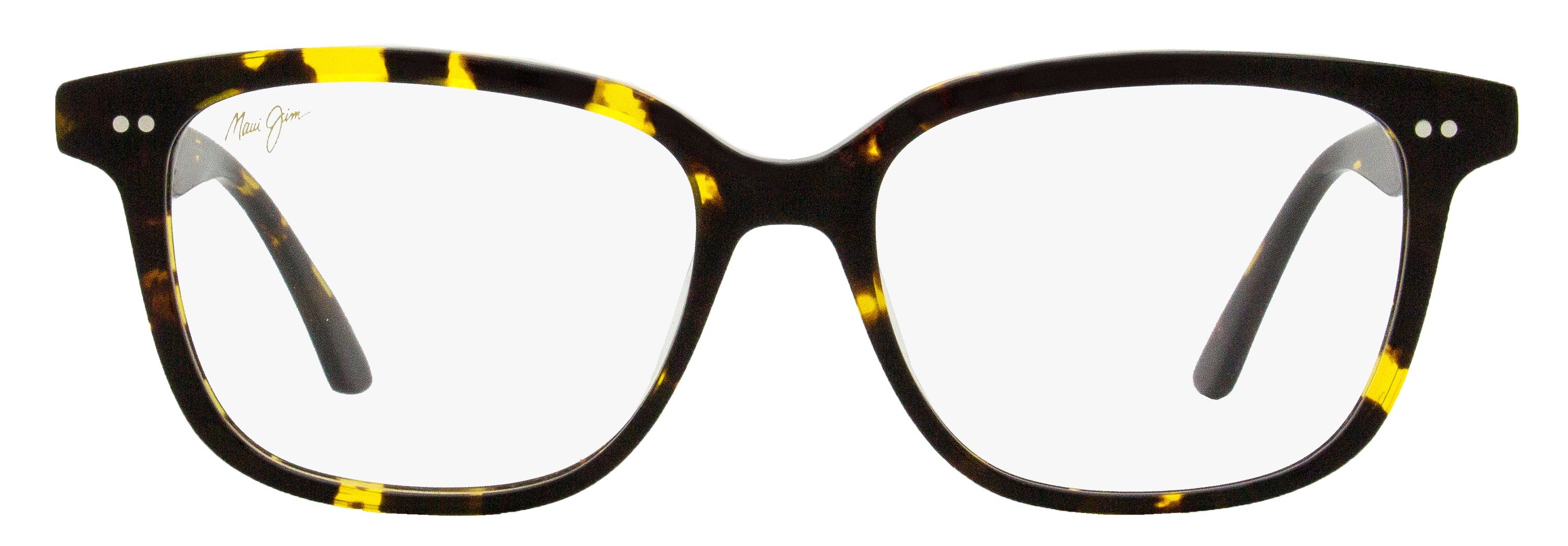 Maui Jim MJO2307 Rectangular Acetate Eyeglasses — Havana, view 2