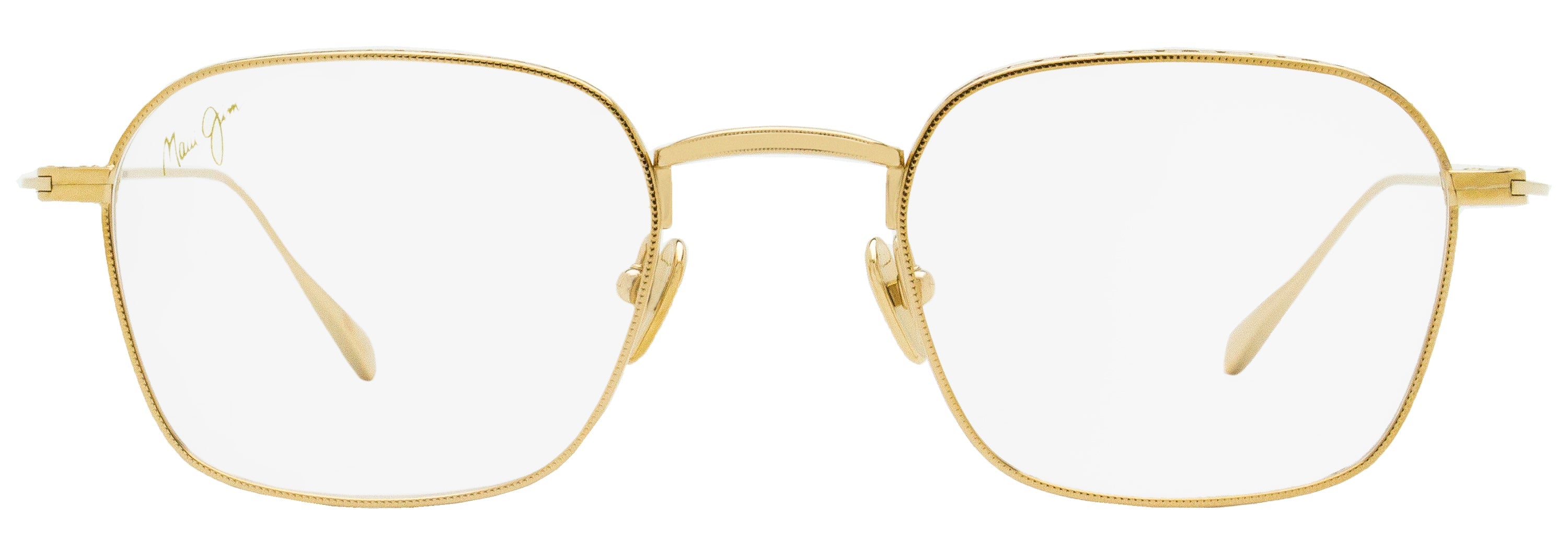 Maui Jim MJO2722 Titanium Rectangle Eyeglasses — Gold, view 2