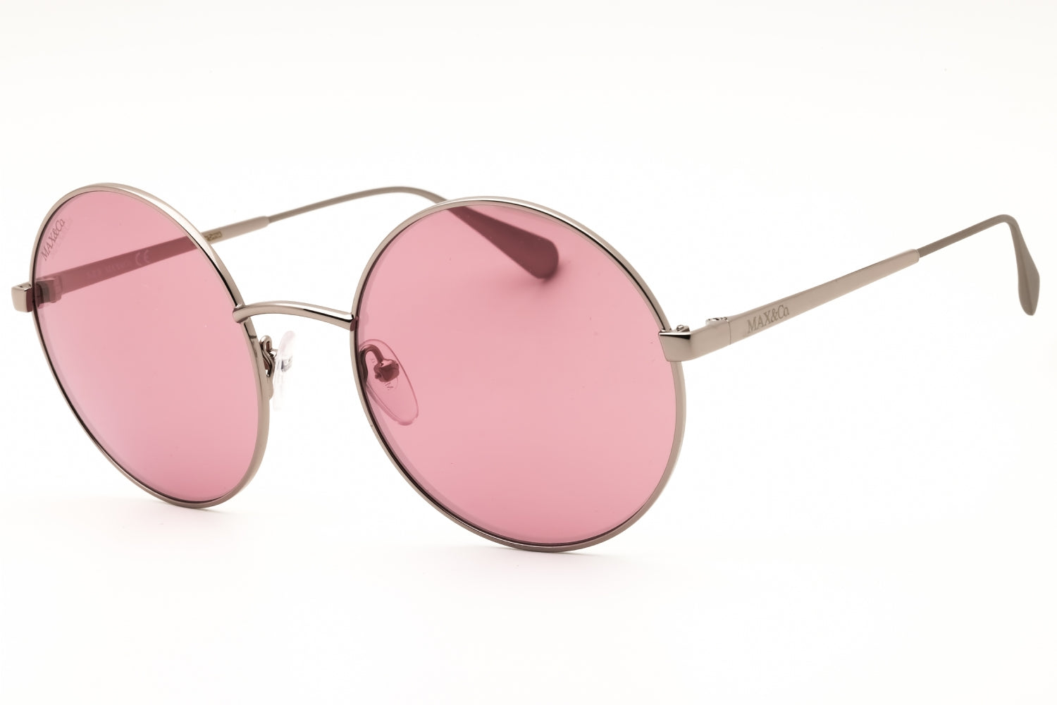Max & Co MO0008 Round Metal Sunglasses — Silver by Max & Co