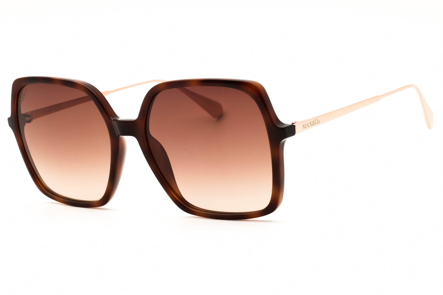 Max & Co MO0010 Gradient Lens Rectangular Sunglasses — Brown by Max & Co