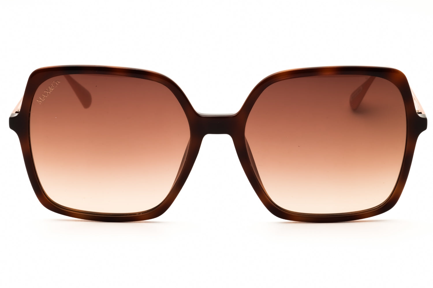 Max & Co MO0010 Gradient Lens Rectangular Sunglasses — Brown, view 2