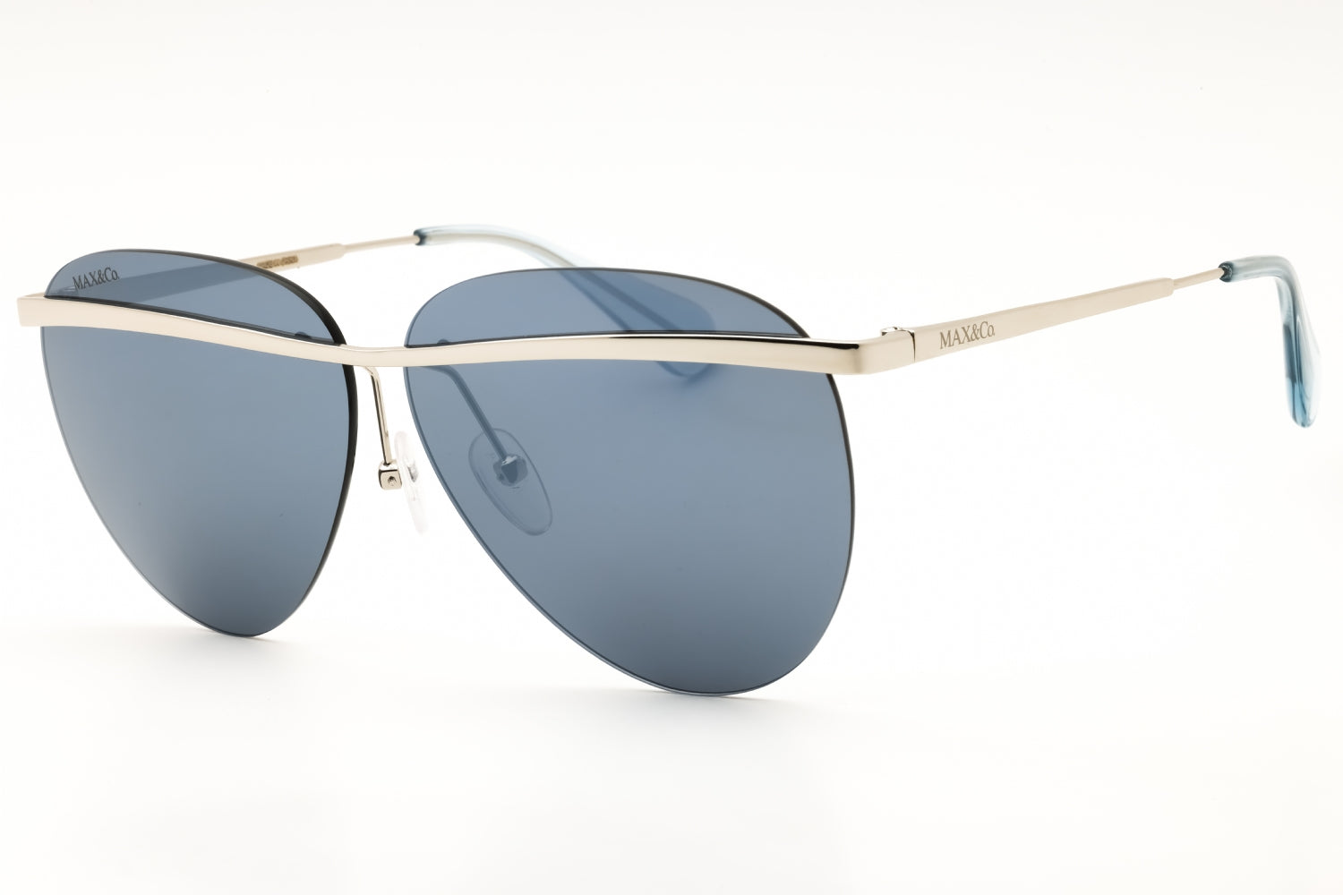 Max & Co MO0017 Aviator Metal Frame Sunglasses — Silver by Max & Co