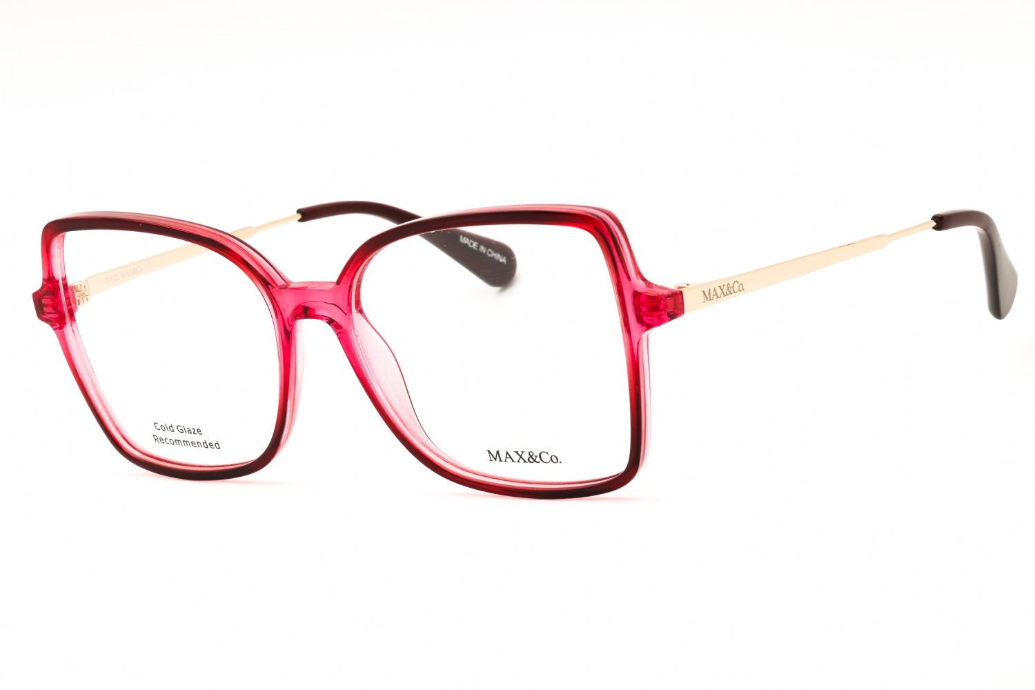 Max & Co MO5009 Rectangular Propionate Eyeglasses — Pink by Max & Co