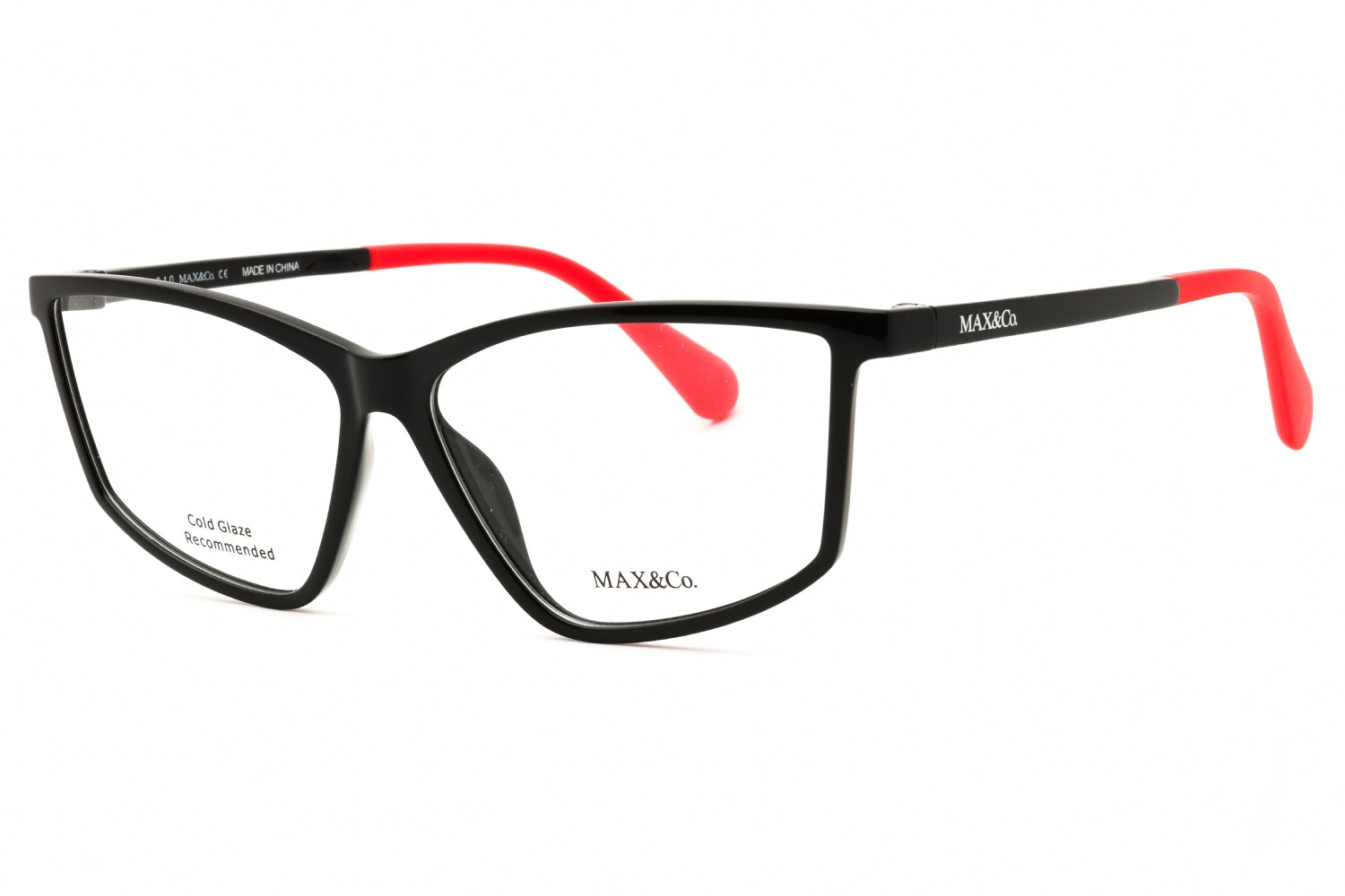 Max & Co MO5013 Rectangular Propionate Eyeglasses — Black by Max & Co