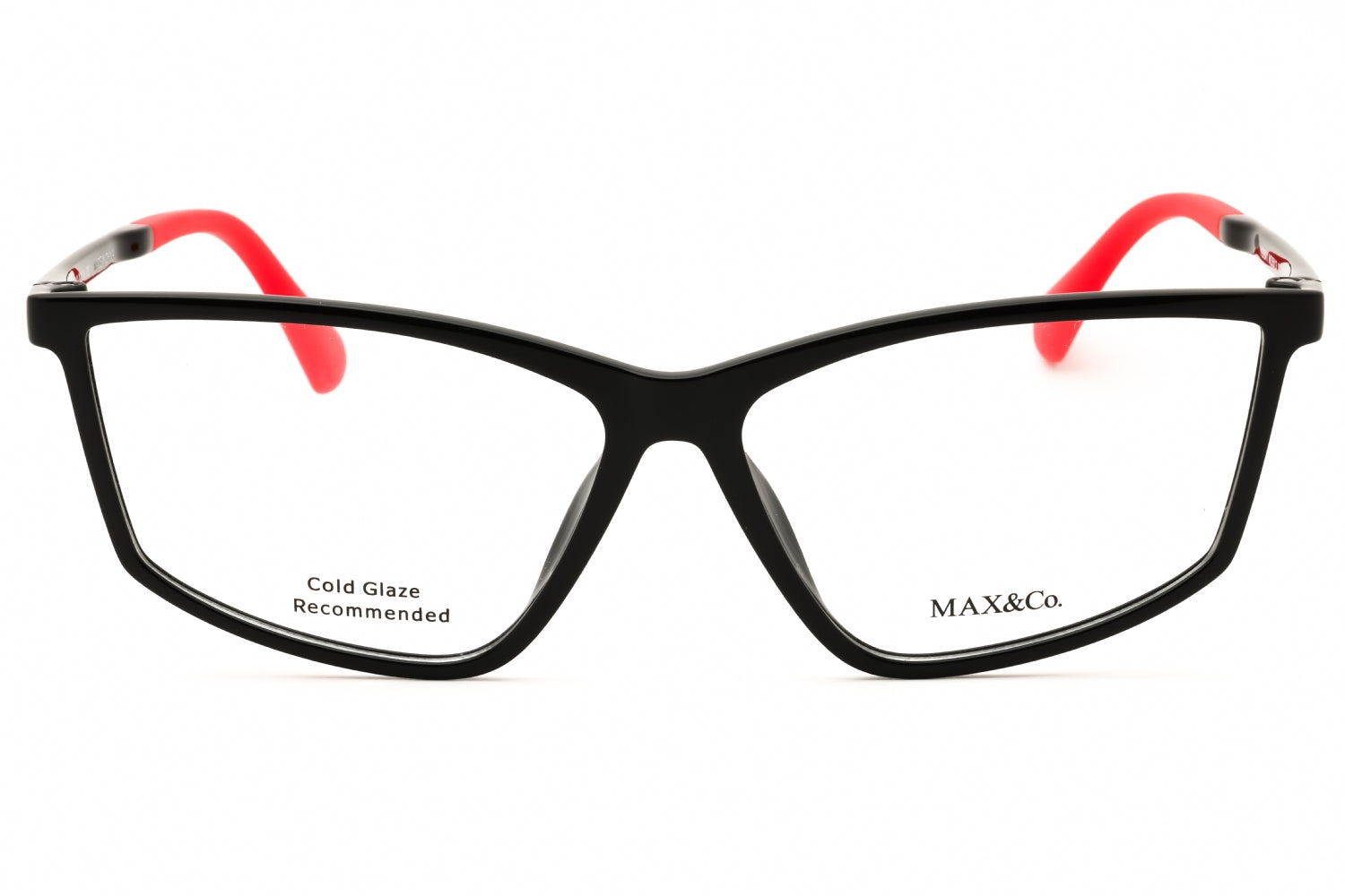 Max & Co MO5013 Rectangular Propionate Eyeglasses — Black, view 2