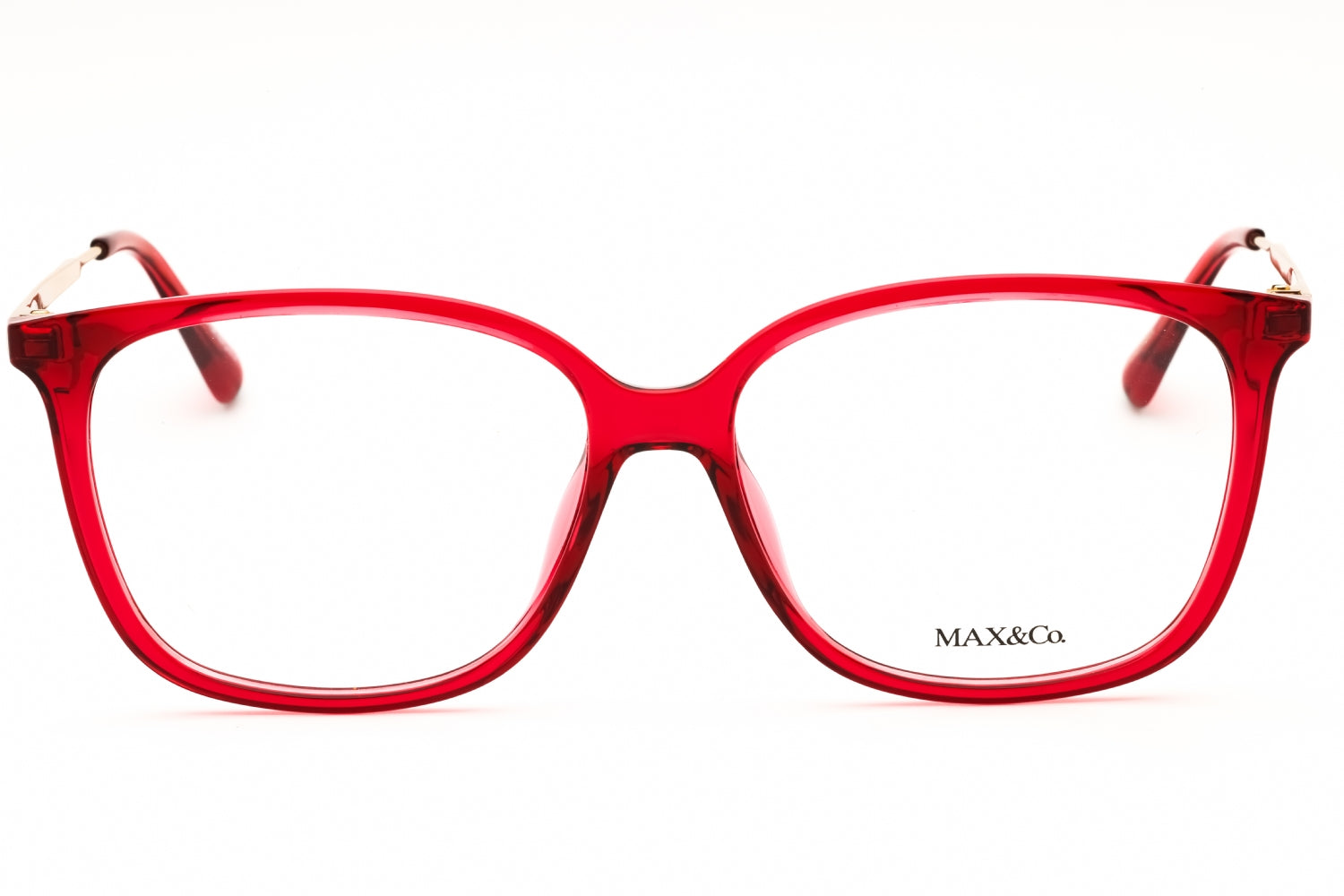 Max & Co MO5104 Red Square-Frame Eyeglasses — Red, view 2