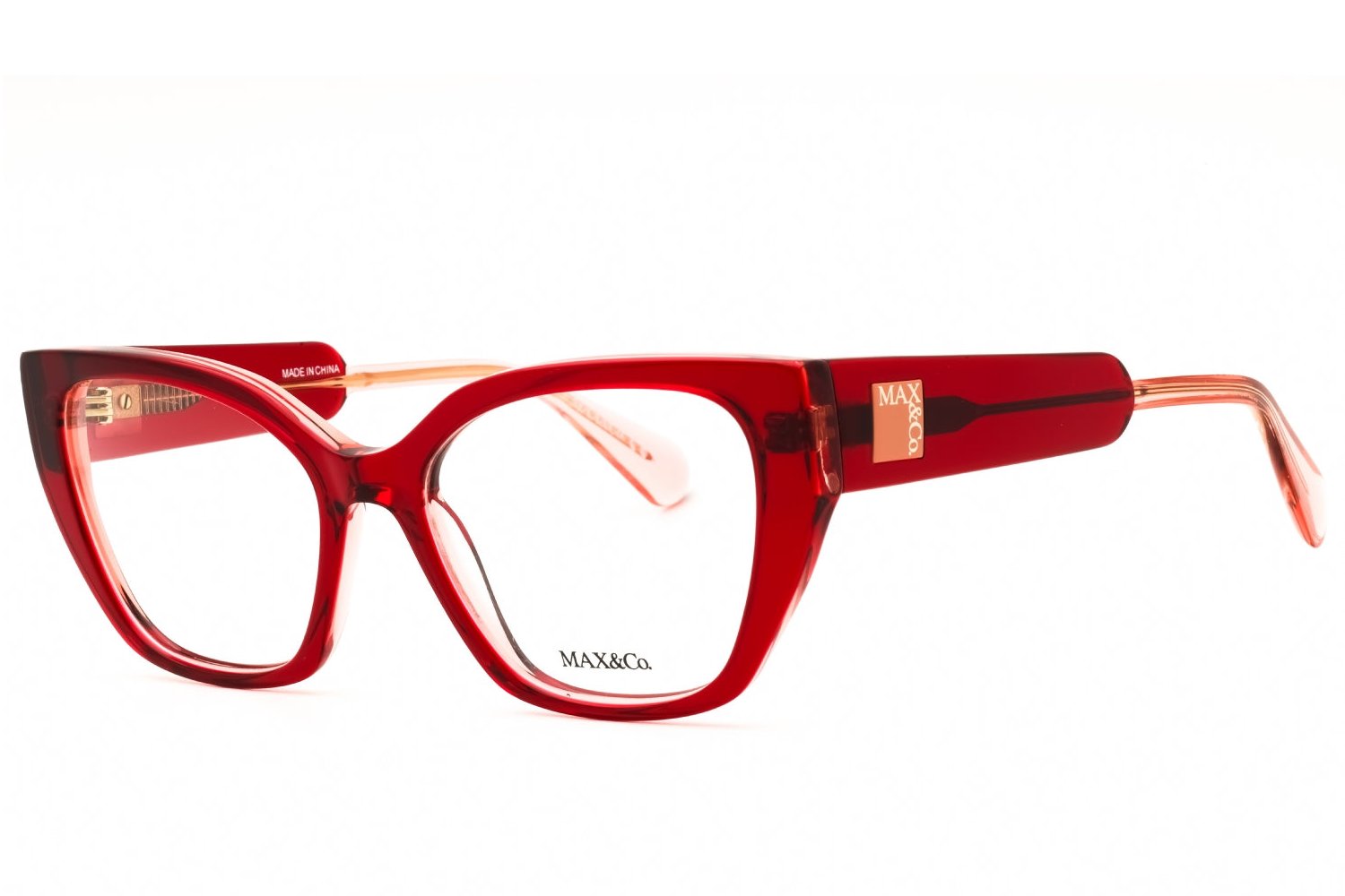 Max & Co MO5129 Cat-Eye Acetate Eyeglasses — Red by Max & Co