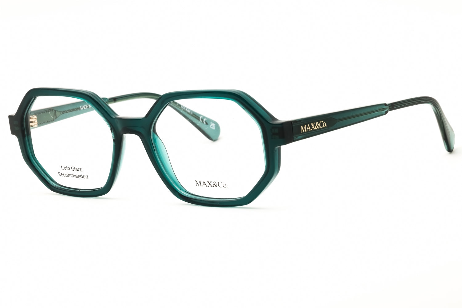 Max & Co MO5174 Oval Propionate Eyeglasses — Green by Max & Co