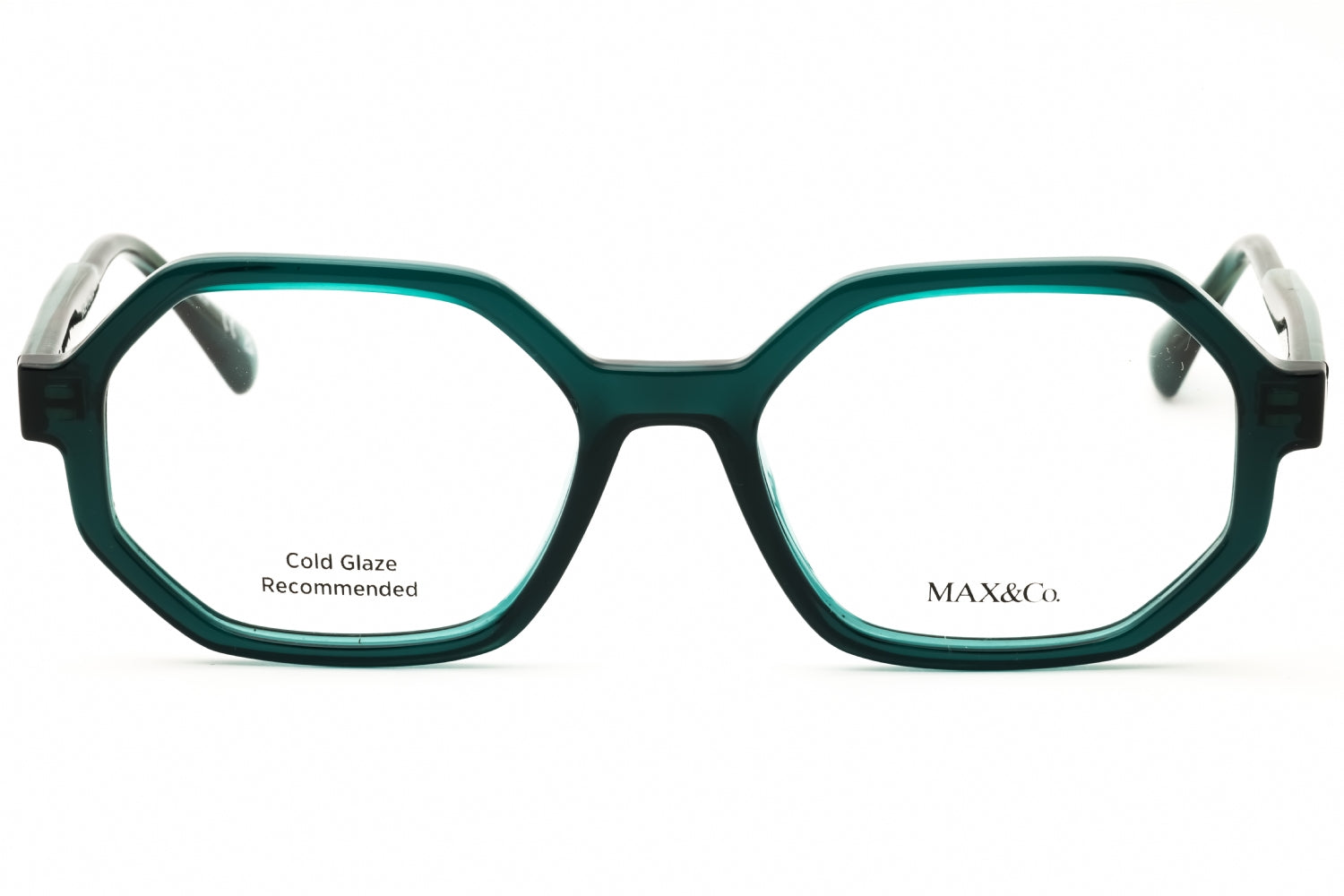 Max & Co MO5174 Oval Propionate Eyeglasses — Green, view 2