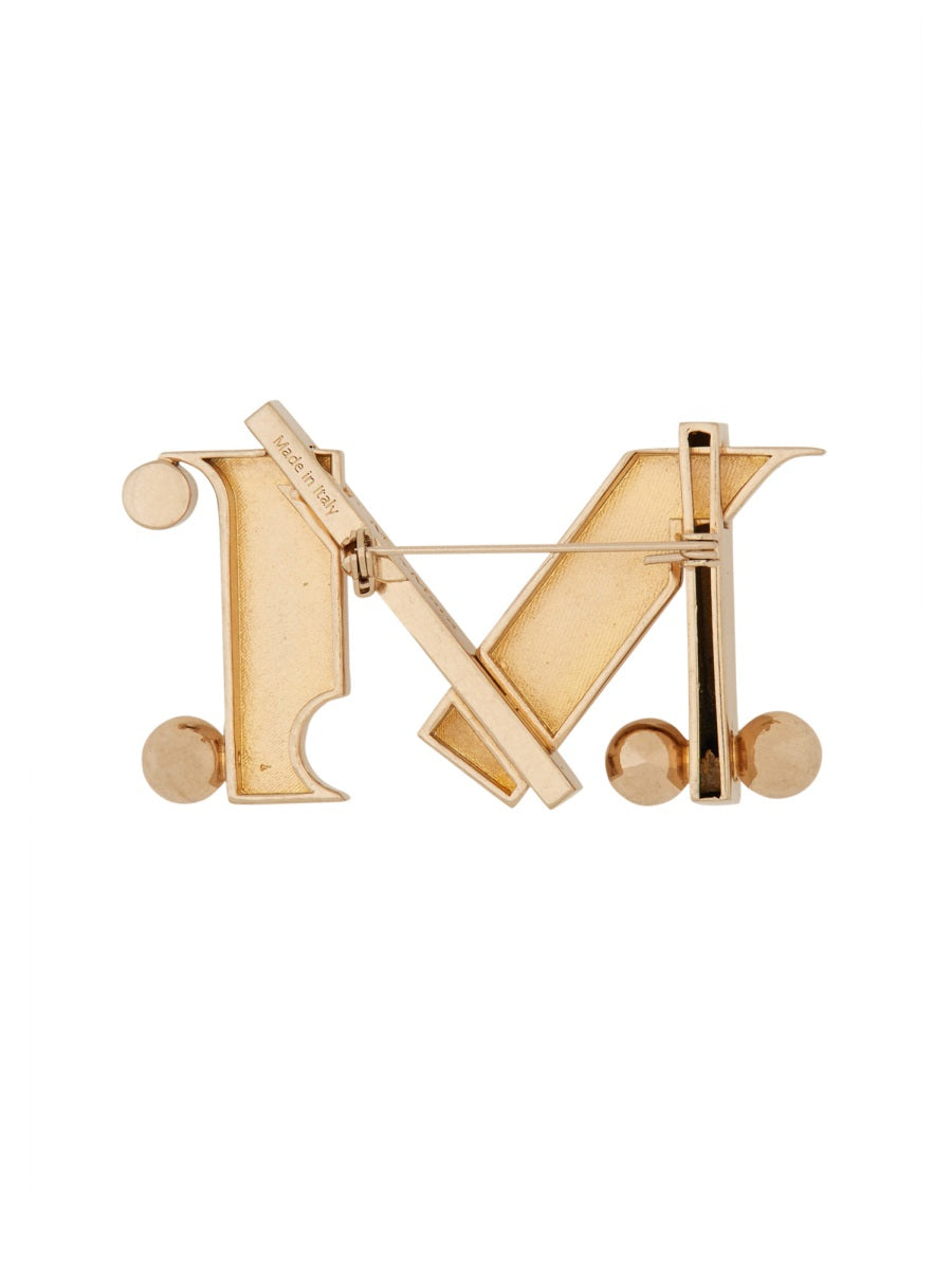 Max Mara Brooch — Gold, view 2