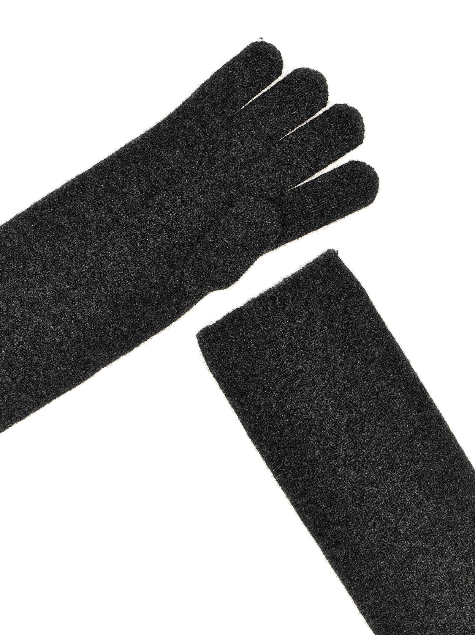 Max Mara Alaggio Gloves — Black, view 3