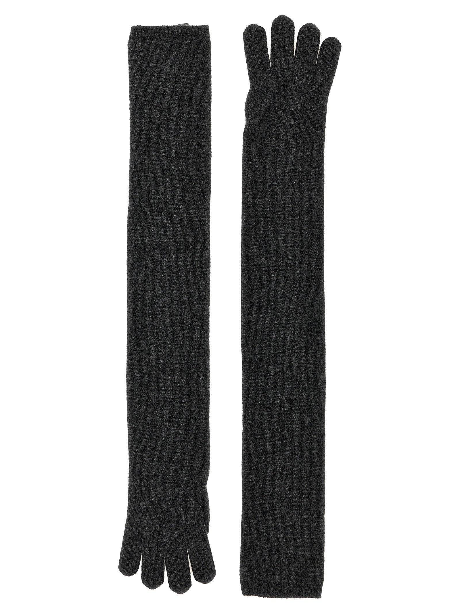 Max Mara Timor Gloves — Charcoal by Max Mara