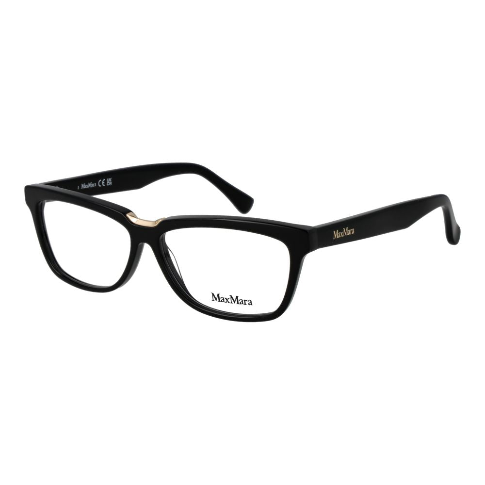 Max Mara MA-1066354 Full-Rim Rectangle Eyeglasses — Black by Max Mara