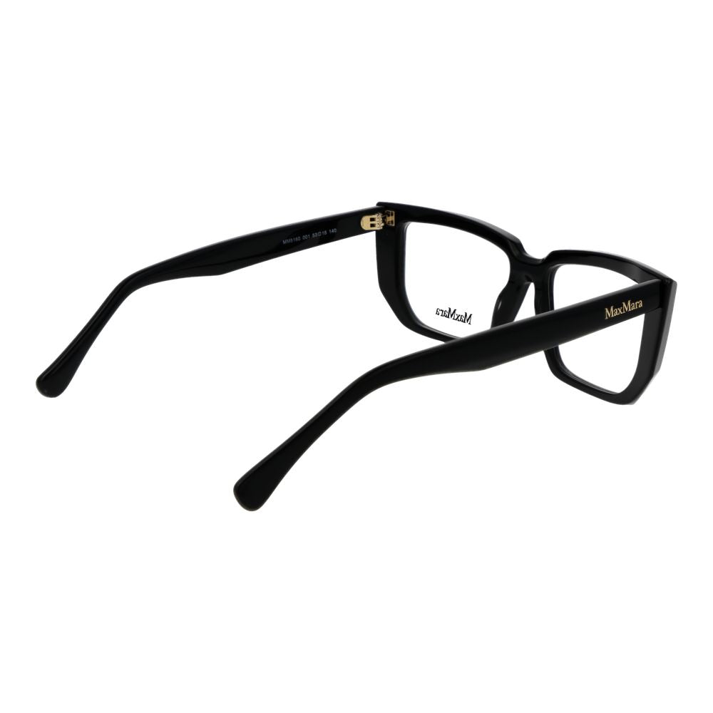 Max Mara MA-1066360 Black Plastic Full-Rim Eyeglasses — Black, view 3