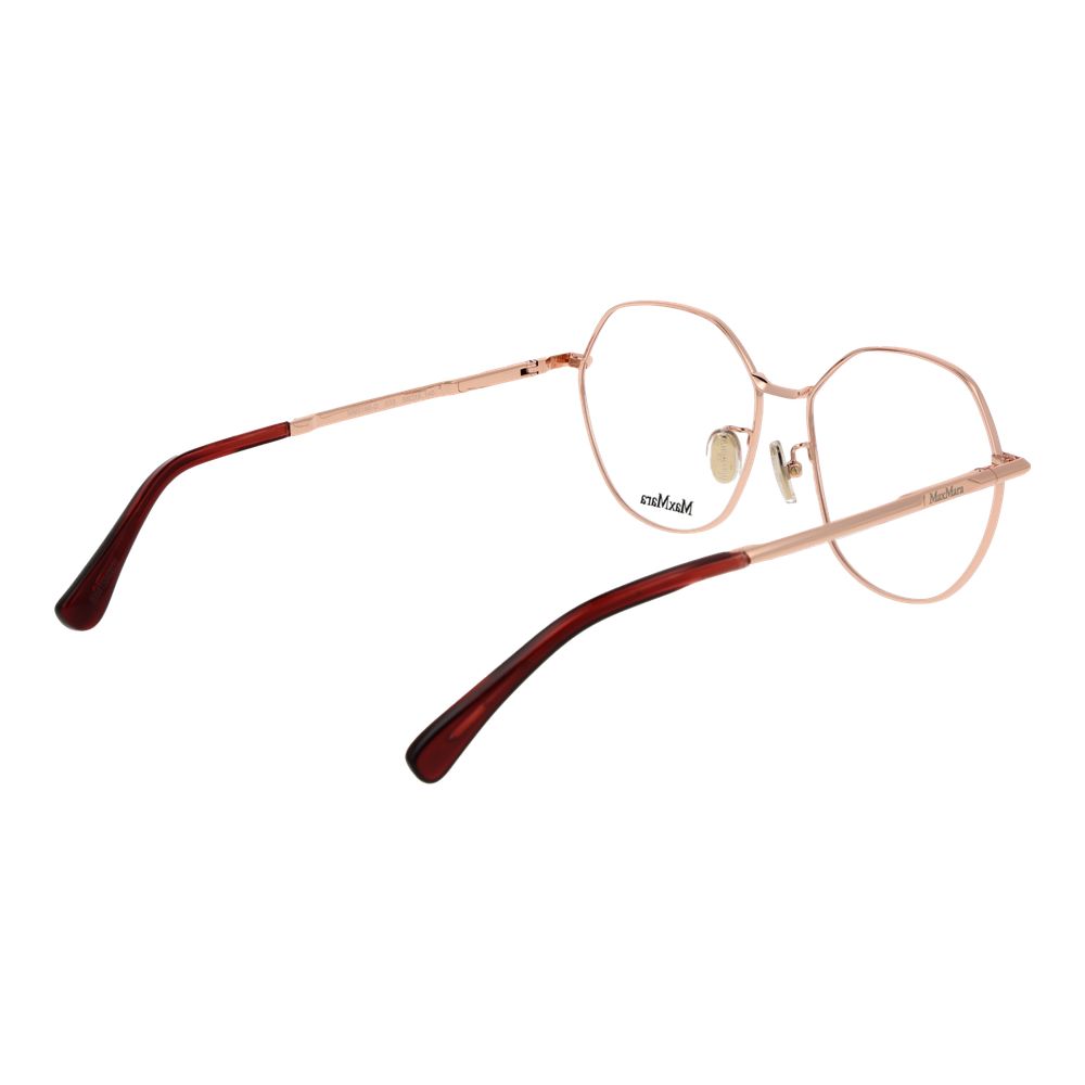 Max Mara MA-1066364 Metal Round-Frame Eyeglasses — Rose gold, view 3