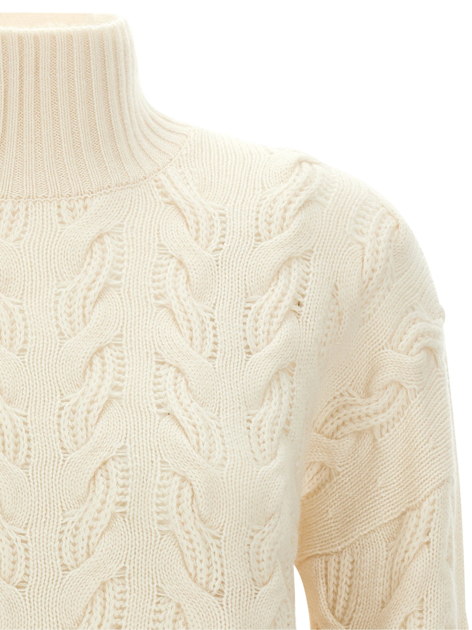 Max Mara Studio Sweater — Cream, view 3