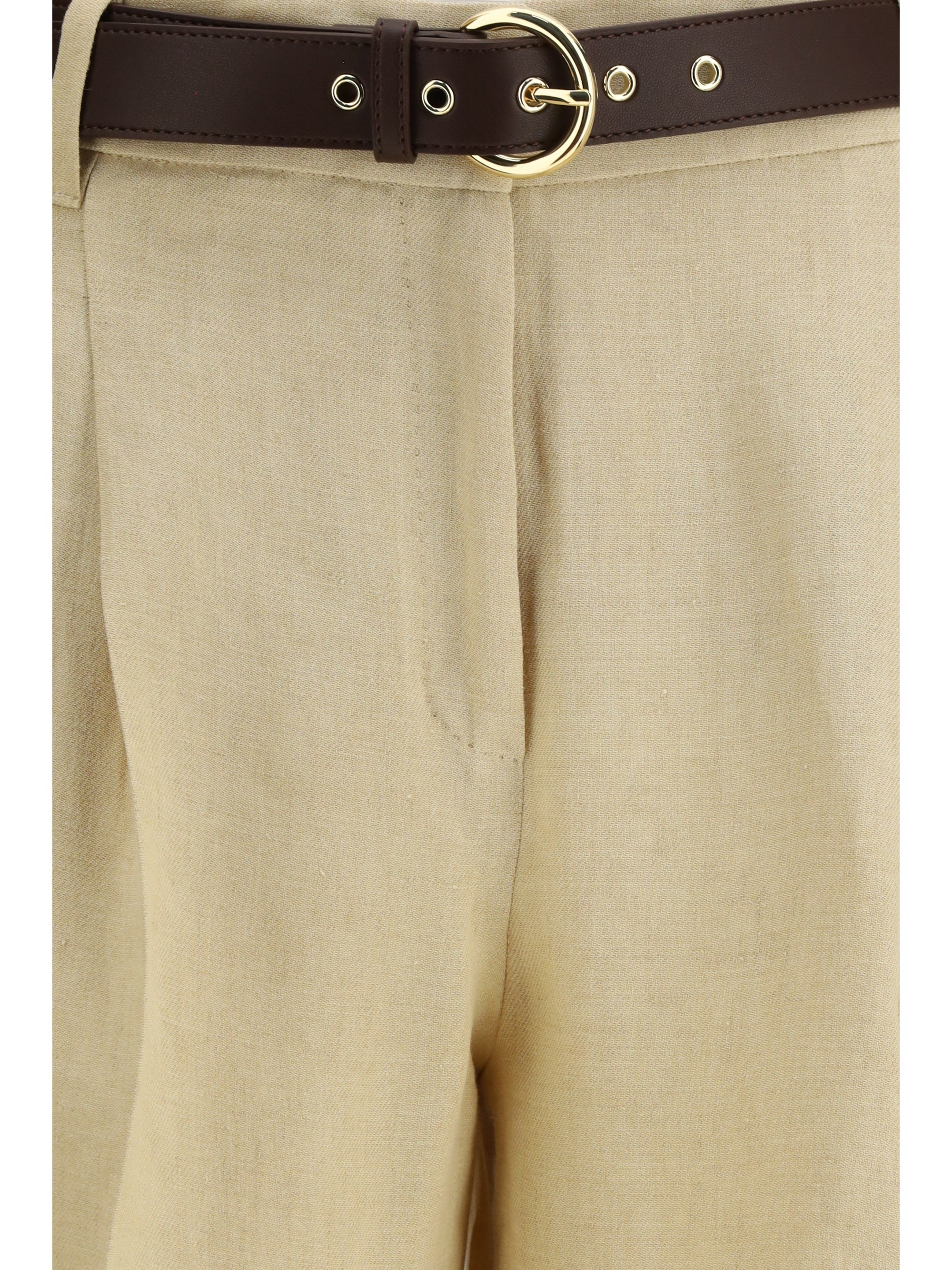 Max Mara Studio Trousers — Beige, view 3