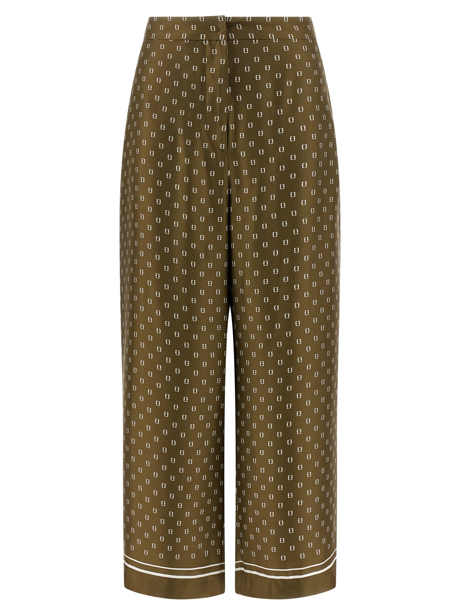 Max Mara Studio Trousers — Khaki by Max Mara Studio