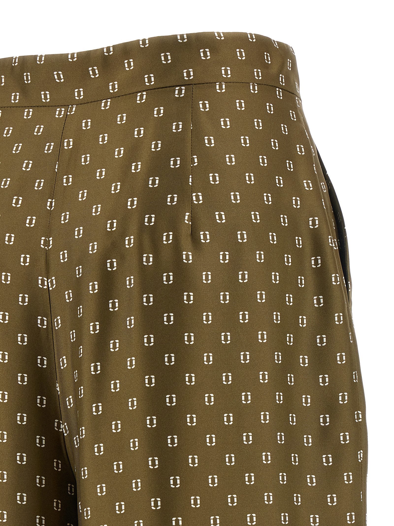 Max Mara Studio Trousers — Khaki, view 4