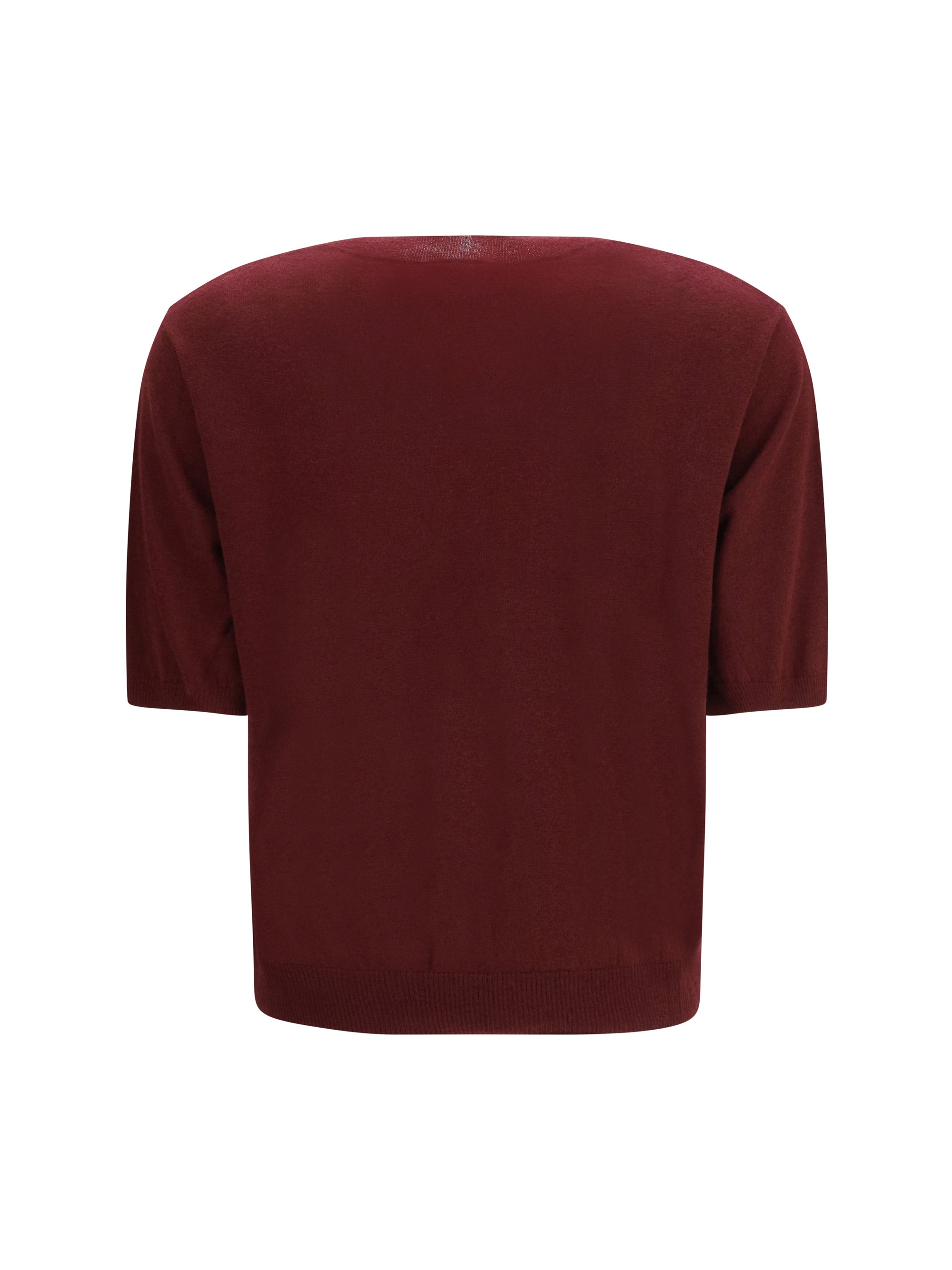 Max Mara Weekend Wool Knit T-Shirt — Red, view 2