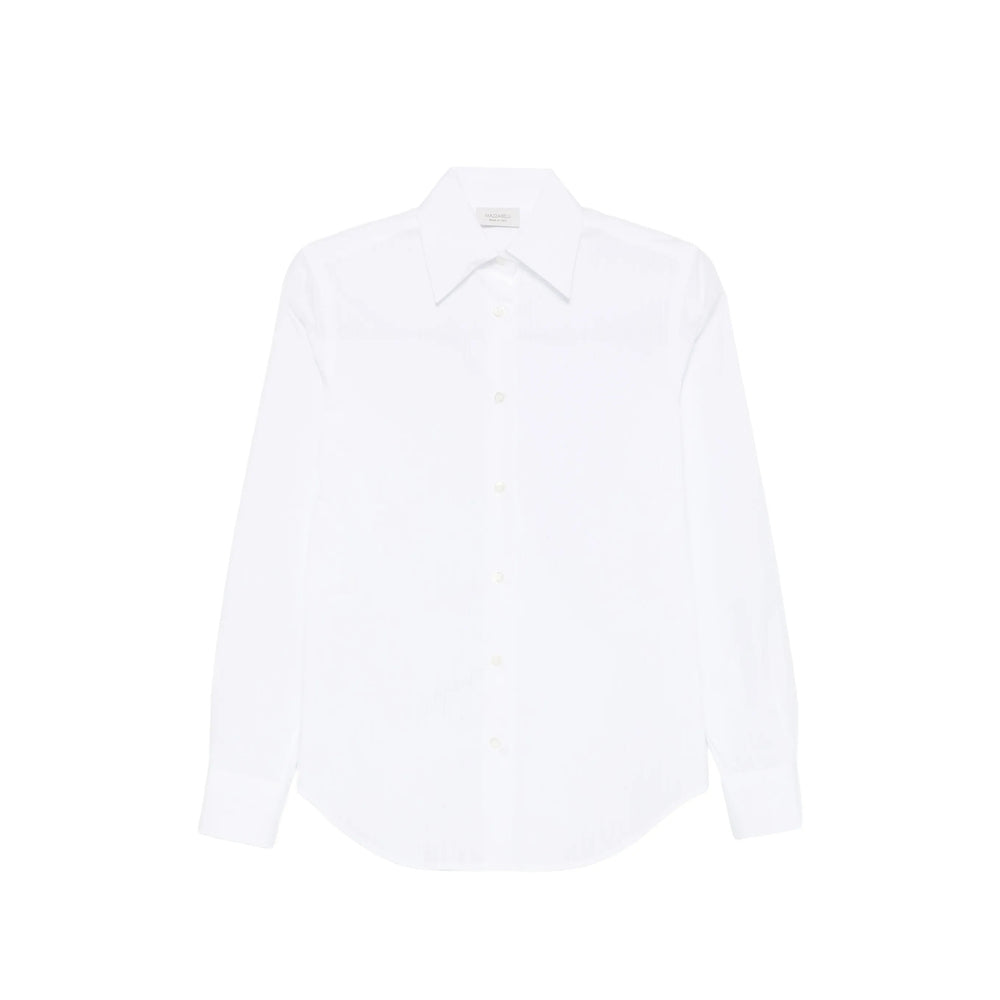 Mazzarelli Pure Cotton Shirt — White by Mazzarelli