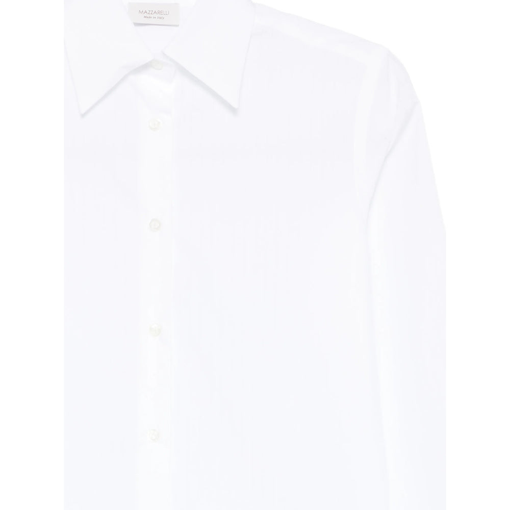 Mazzarelli Pure Cotton Shirt — White, view 2