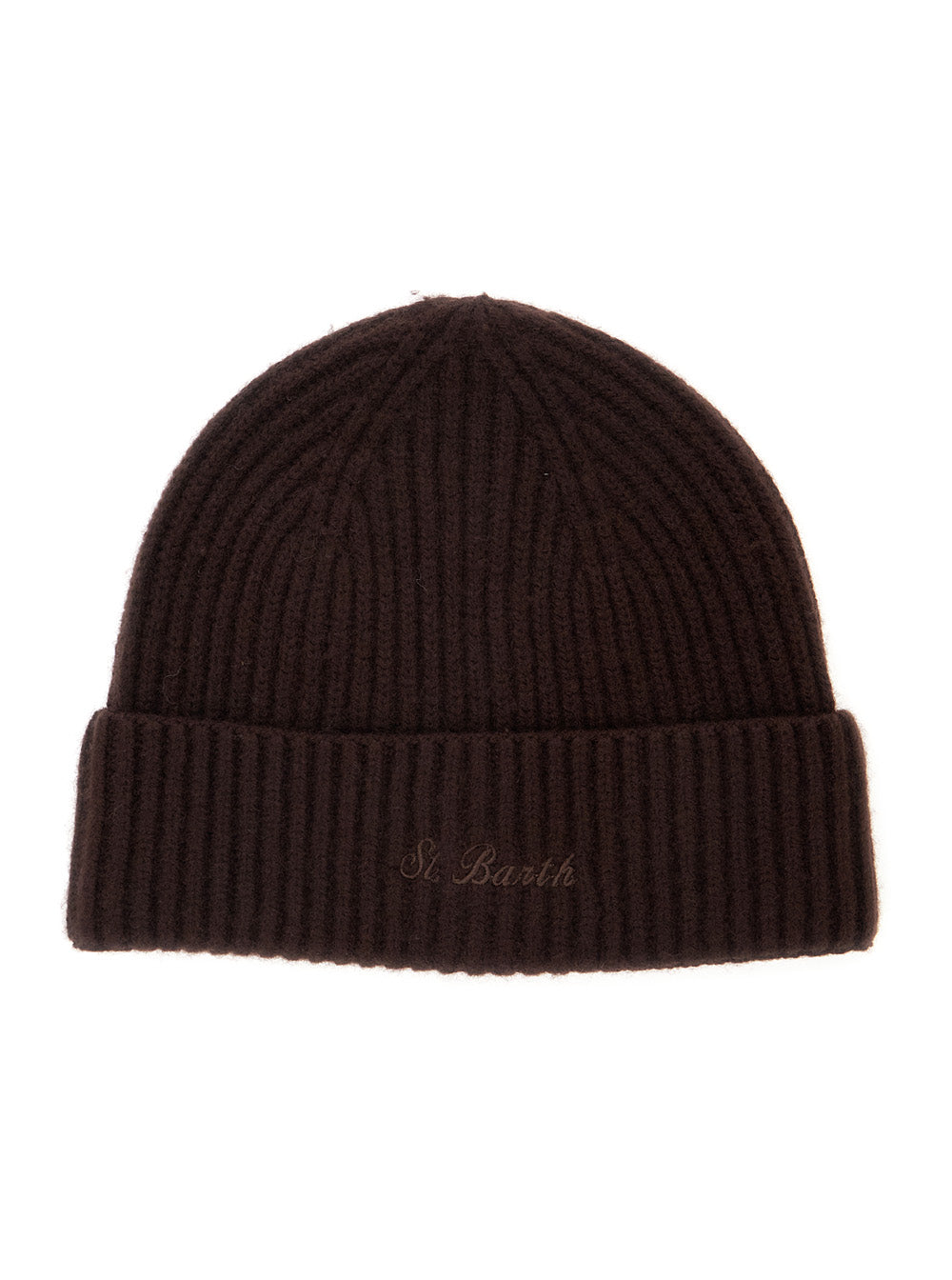 Mc2 Saint Barth MOS0004 Ribbed Wool Beanie — Brown by MC2 Saint Barth