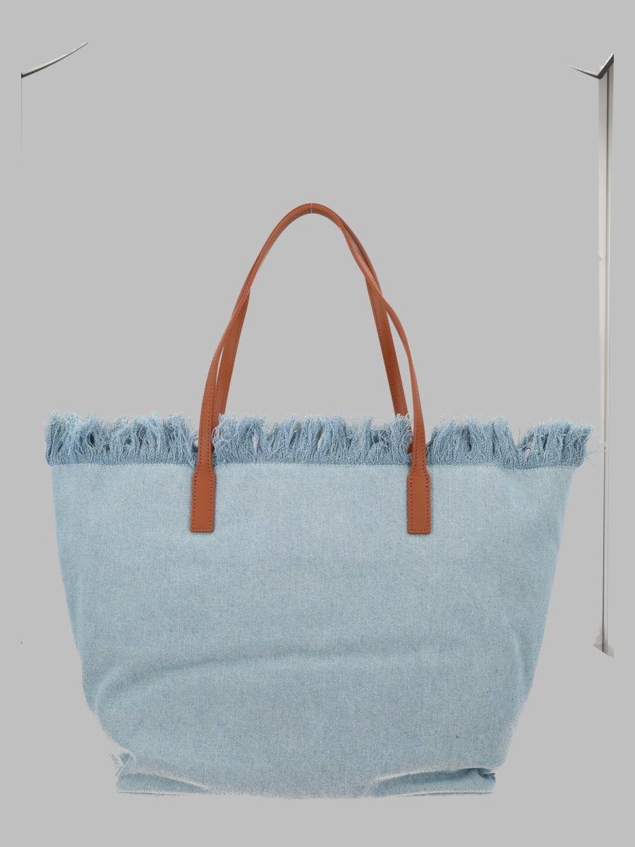 Mc2 Saint Barth City Shoulder Bag — Denim, view 2