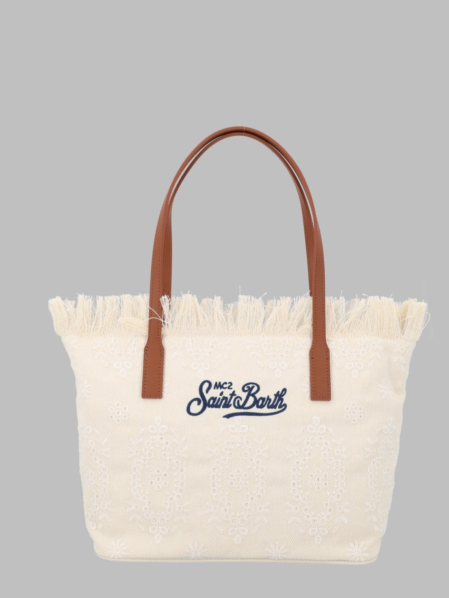 Mc2 Saint Barth City Shoulder Bag — White by MC2 Saint Barth