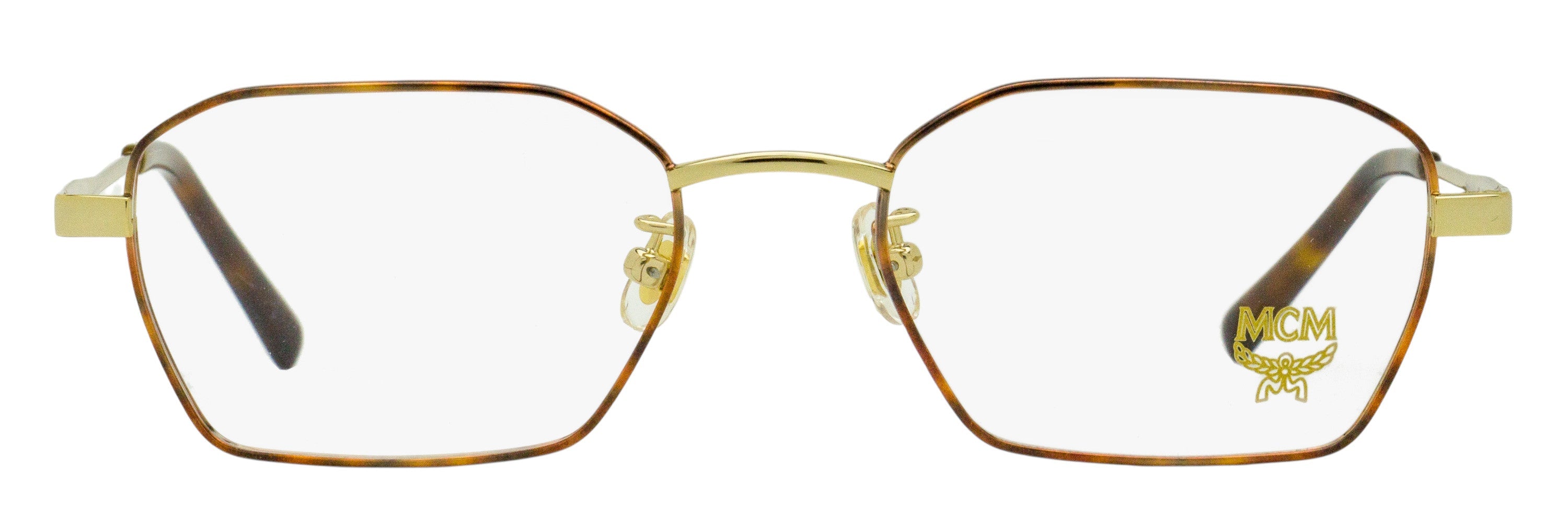 MCM MCM2130A Slender Geometric Metal Eyeglasses — Gold, view 2