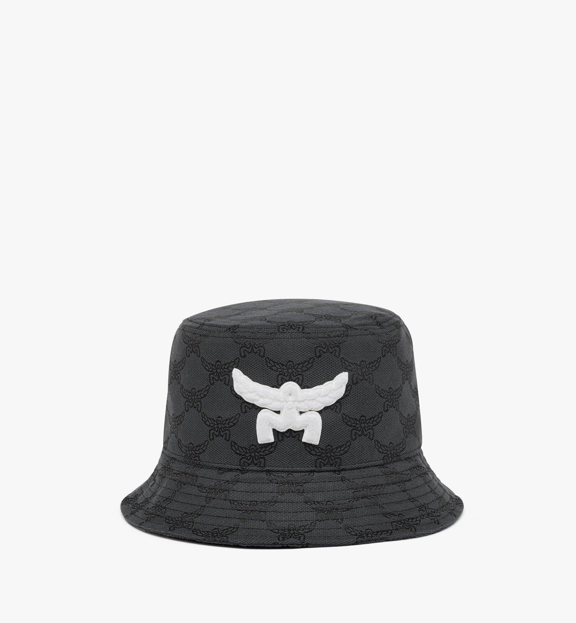 MCM MEHESMM06ED058 Jacquard Monogram Bucket Hat — Gray by MCM