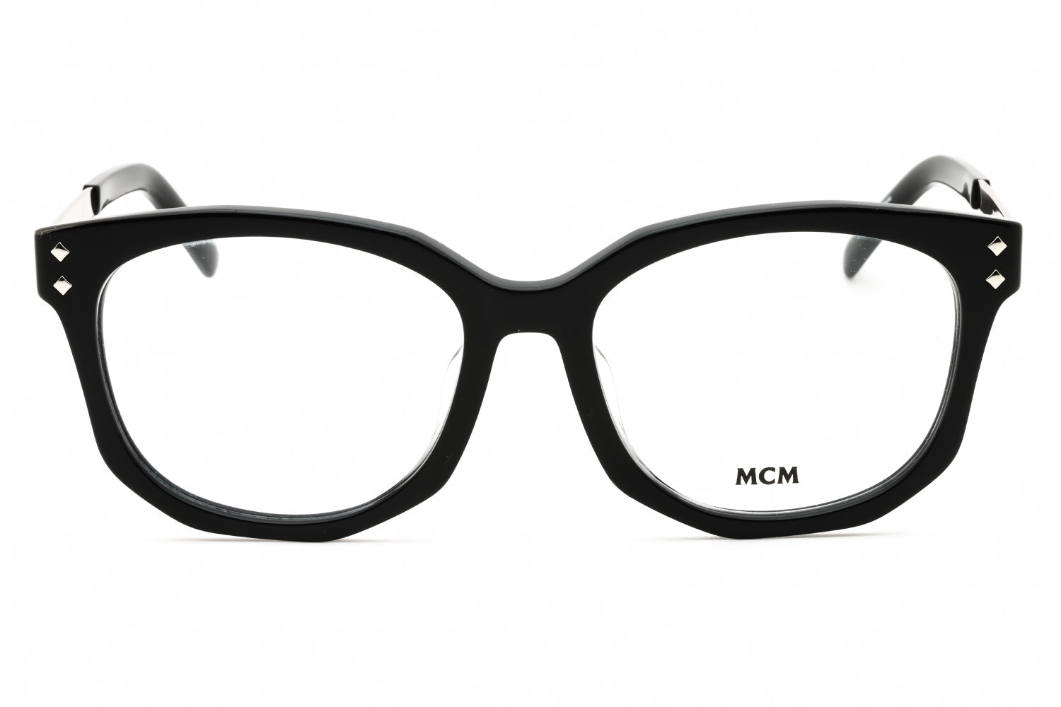 MCM MW5017D Round Acetate Eyeglasses — Black, view 2