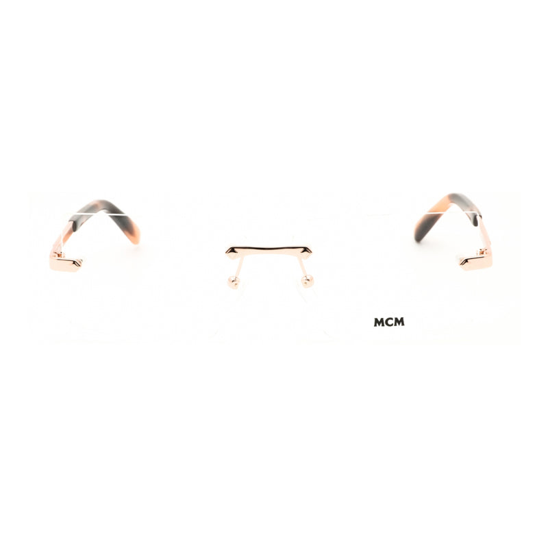 MCM MW5018-H028 Rectangle Rimless Eyeglasses — Rose gold, view 2