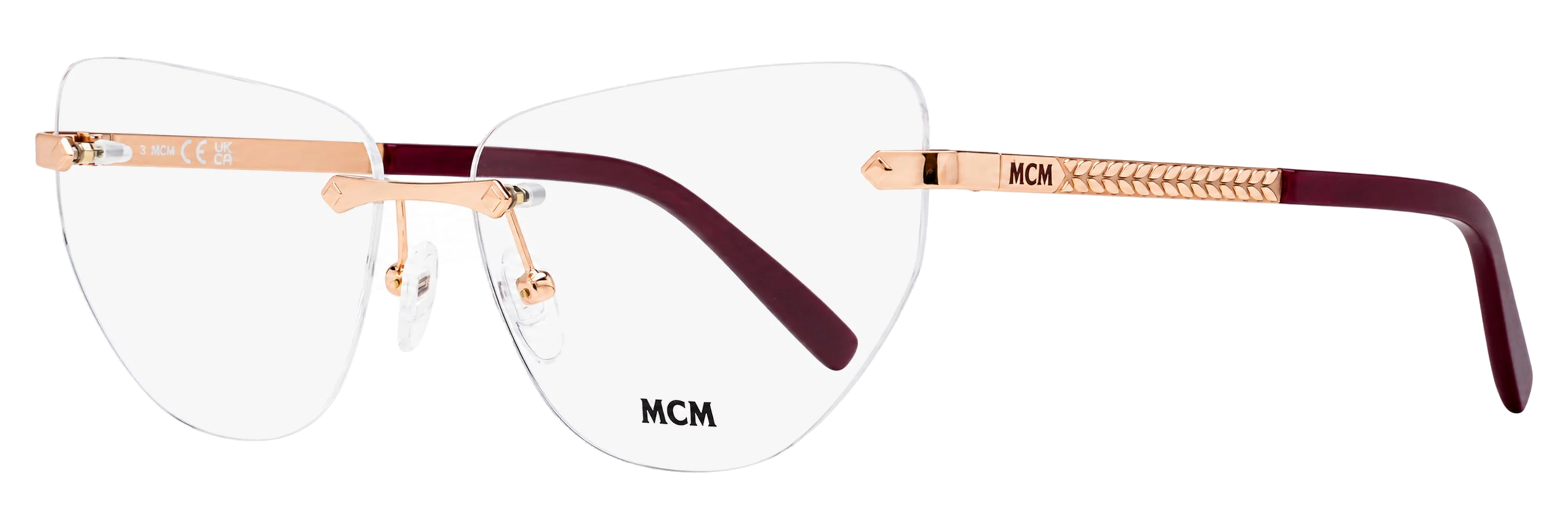MCM MW5031-H Rimless Cat-Eye Eyeglasses — Gold by MCM
