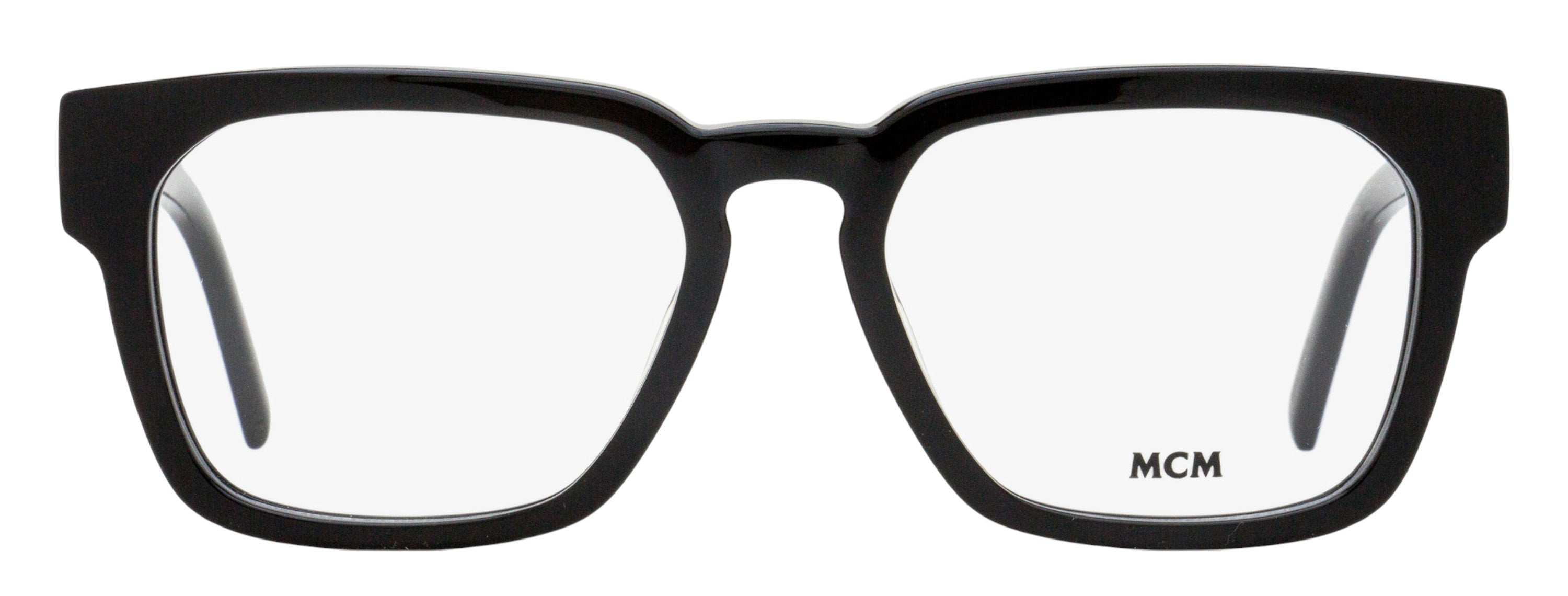 MCM MW5032 Square Keyhole Eyeglasses — Black, view 2