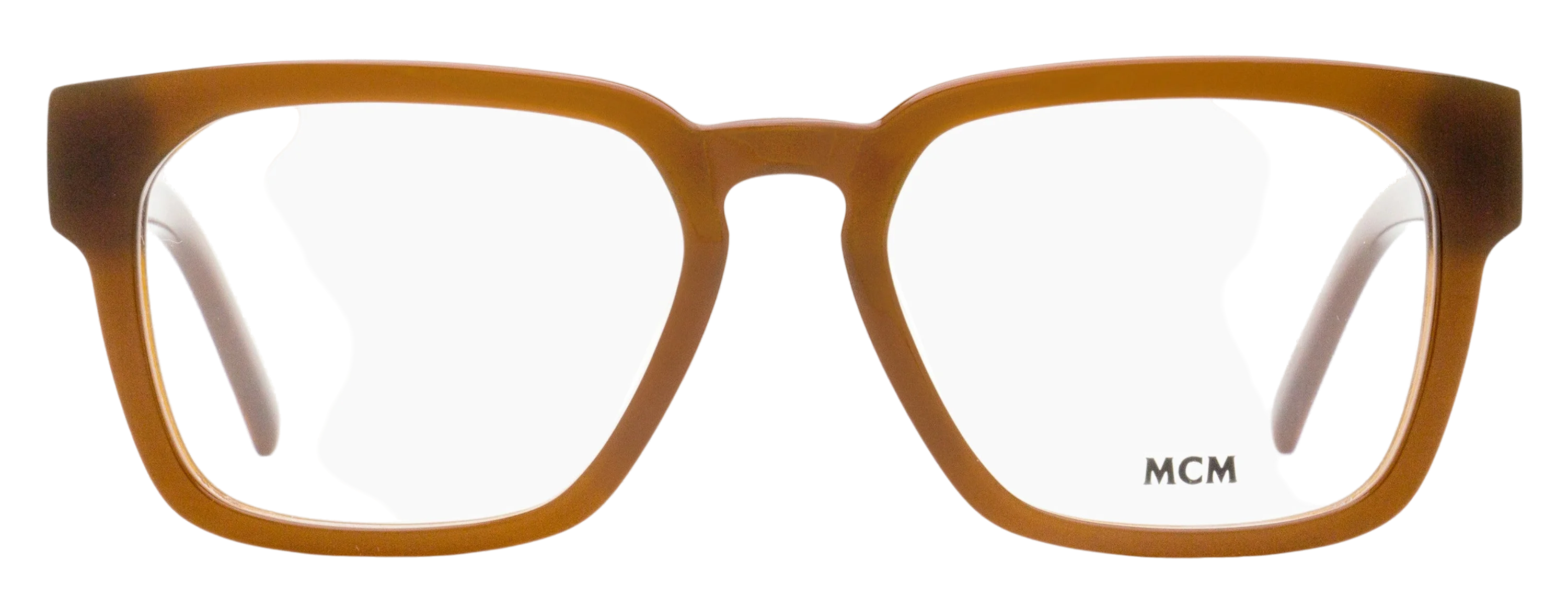 MCM MW5032 Square Keyhole Eyeglasses — Brown, view 2
