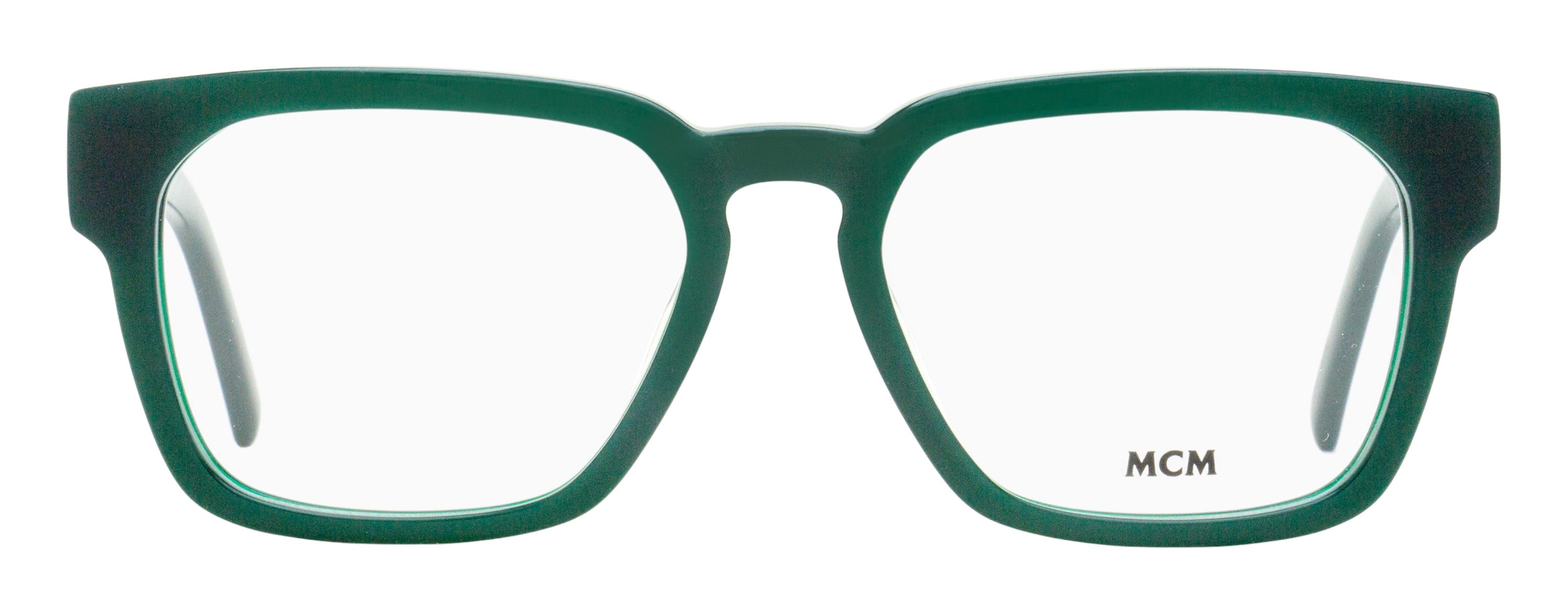 MCM MW5032 Square Keyhole Eyeglasses — Green, view 2